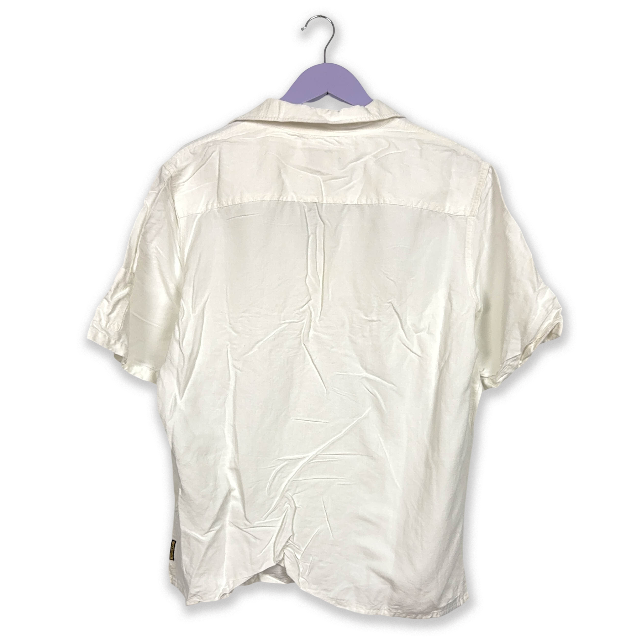 Camicia Armani bianca tinta unita - Taglia L uomo
