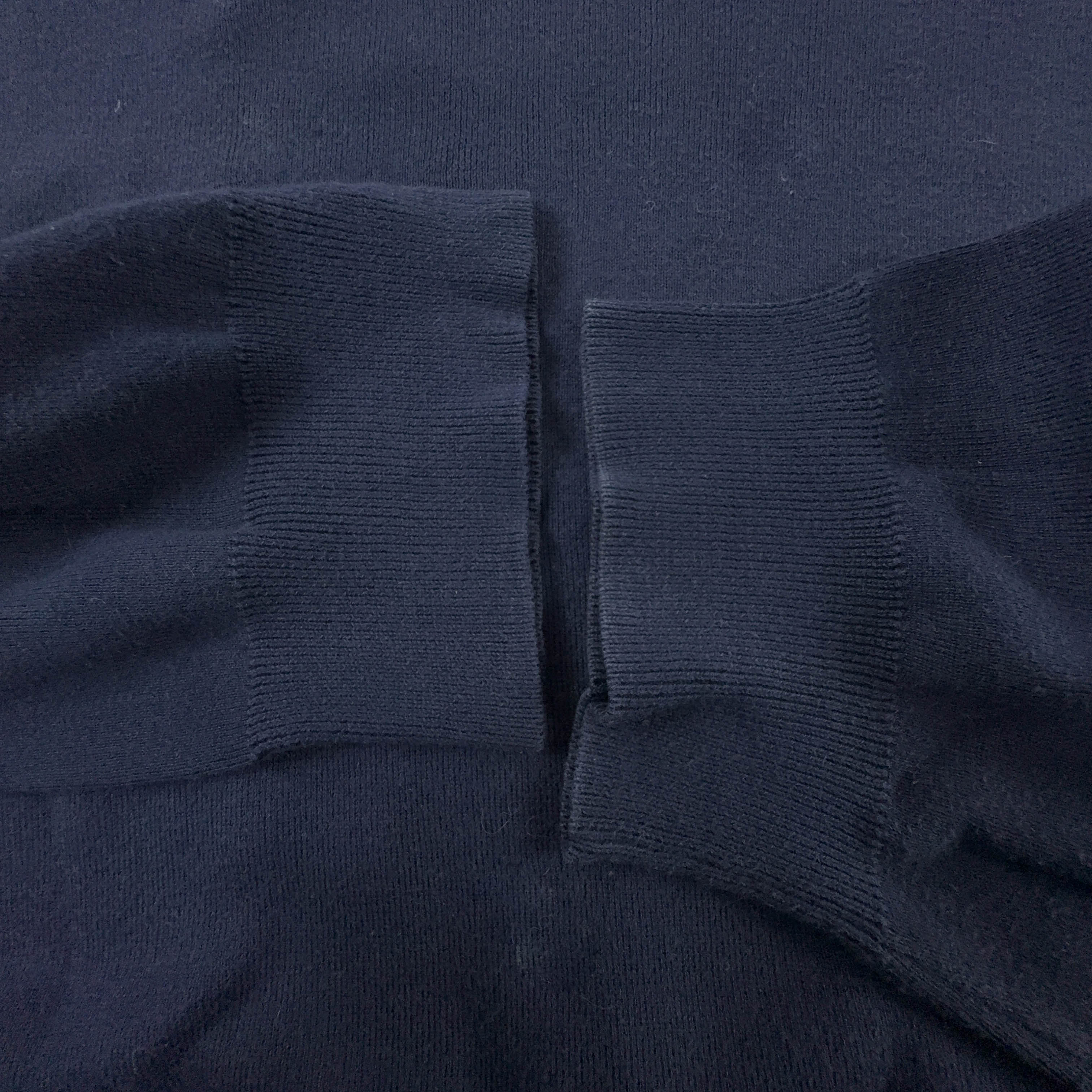 Maglione leggero Ralph Lauren blu scuro con scollo a V in cotone pima - Taglia XL/XXL uomo