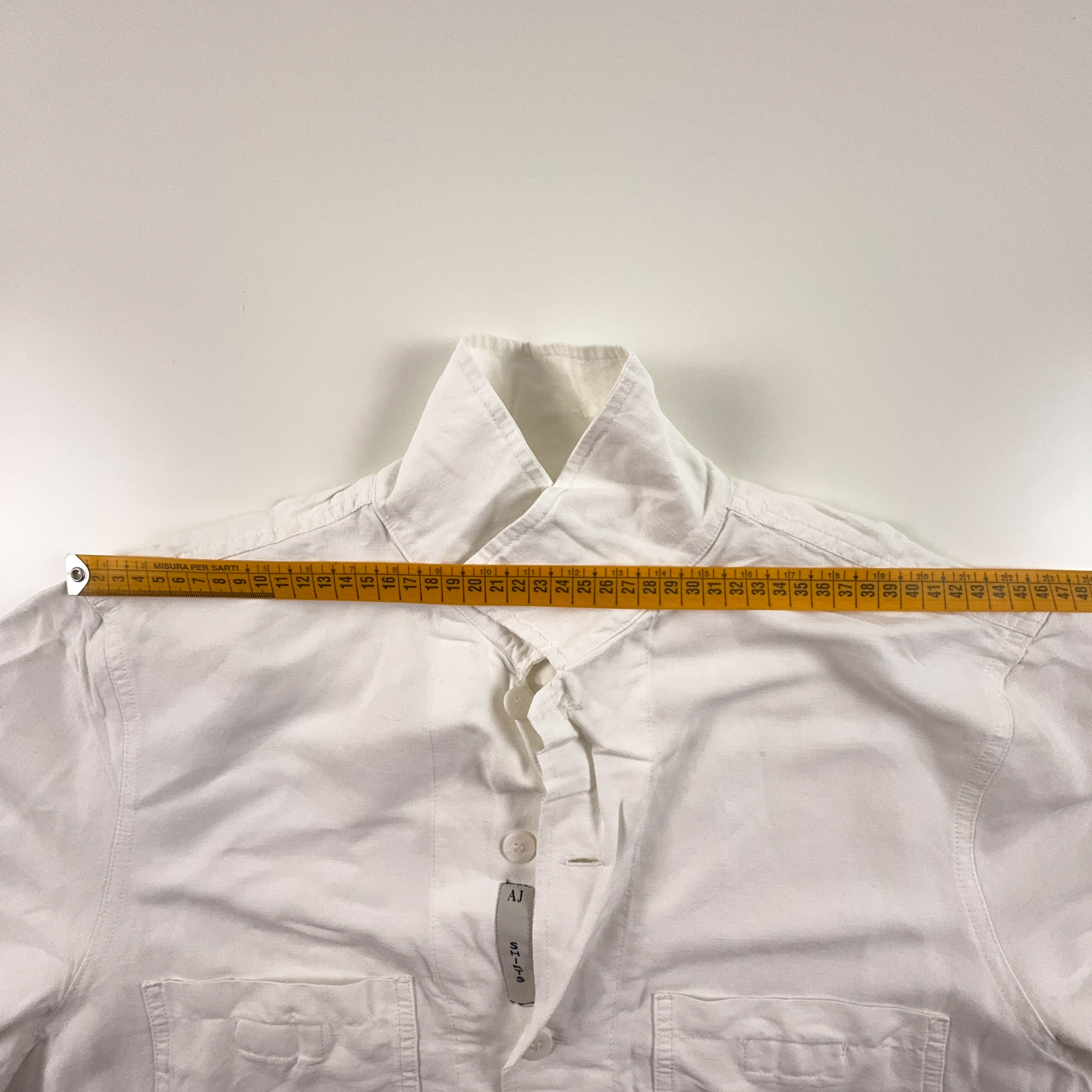 Camicia Armani bianca tinta unita - Taglia L uomo