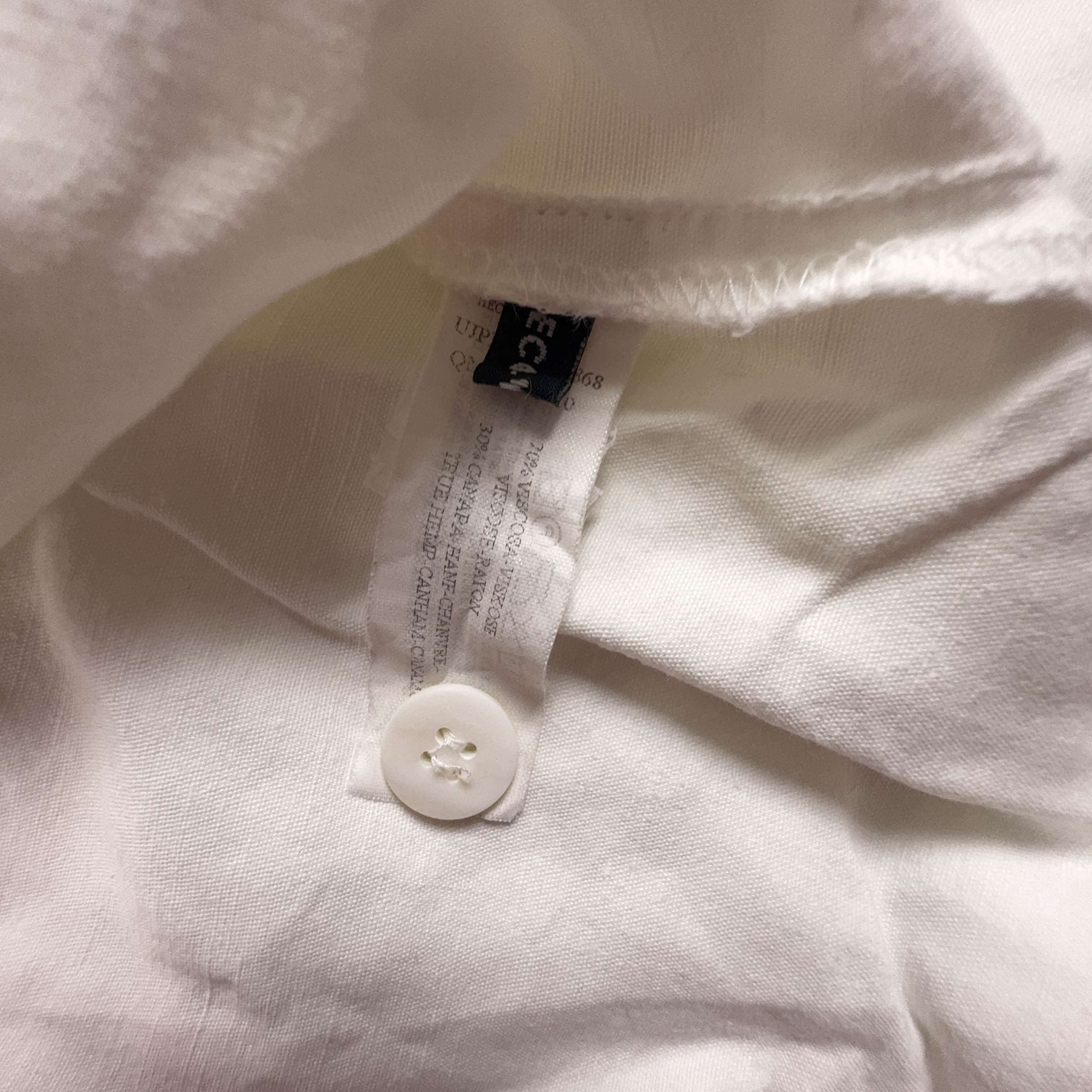 Camicia Armani bianca tinta unita - Taglia L uomo