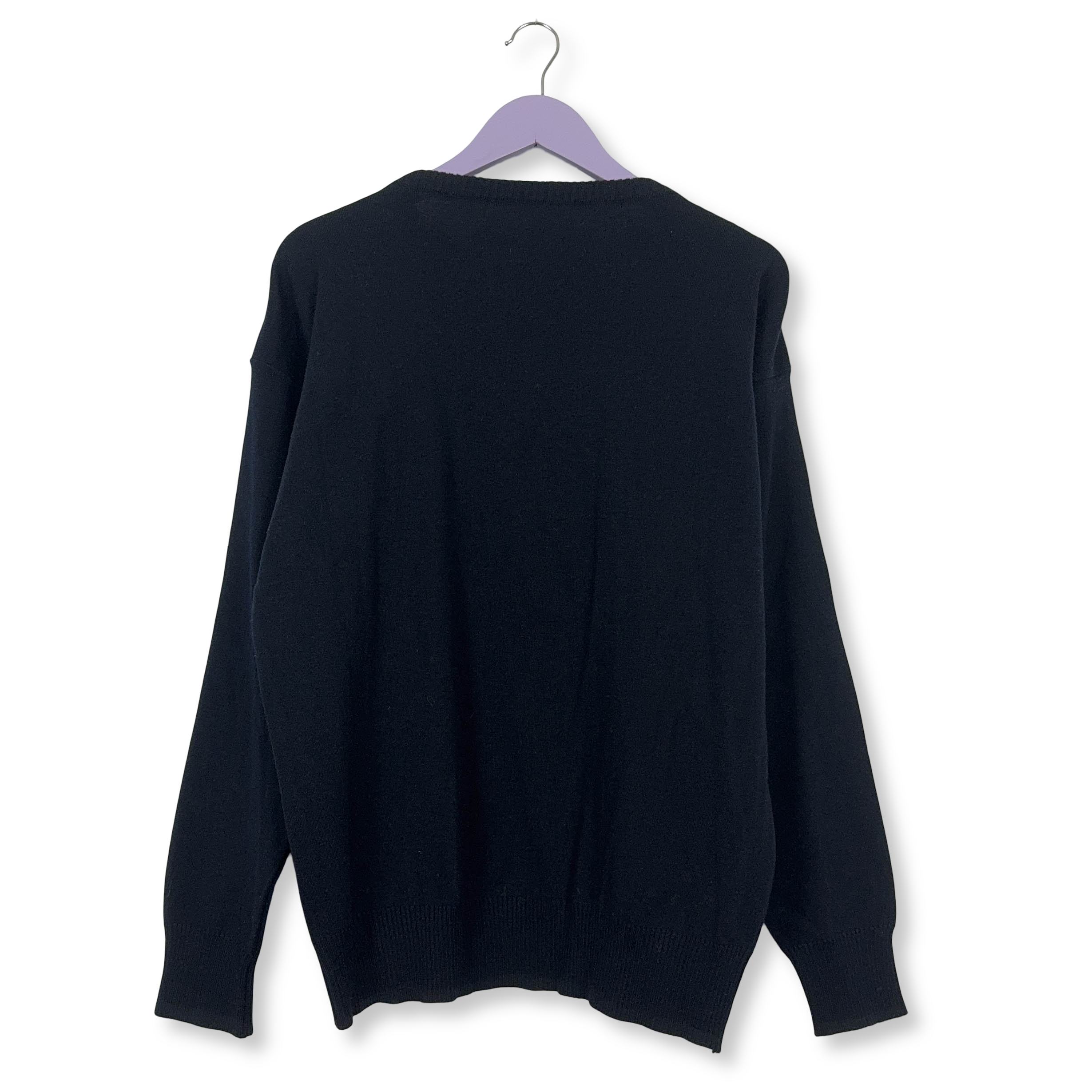 Maglione Paul & Shark Vintage verde e blu scuro a girocollo 40% lana vergine - Taglia L uomo