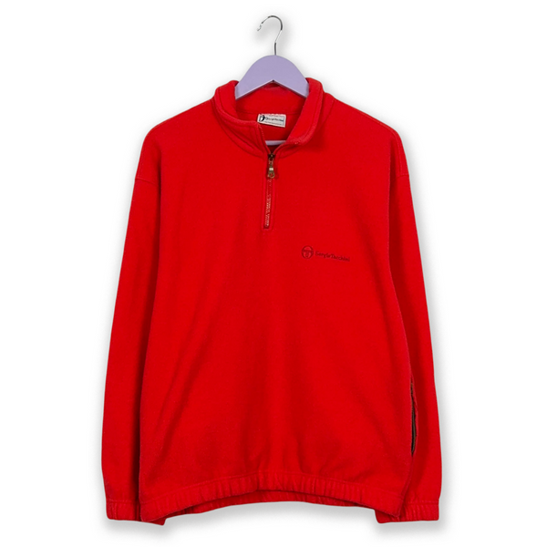 Pile Sergio Tacchini Vintage rosso quarter zip - Taglia L uomo