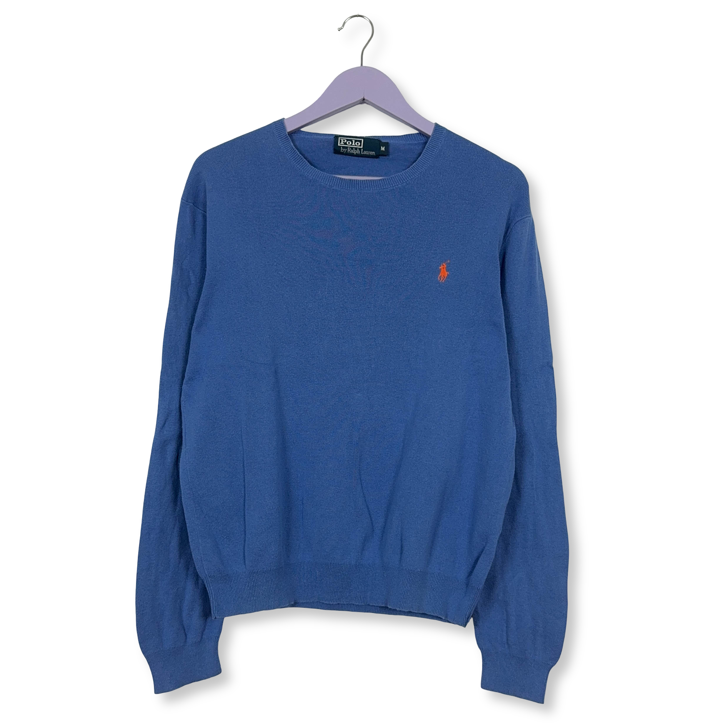 Maglione leggero Ralph Lauren azzurro a girocollo - Taglia M uomo