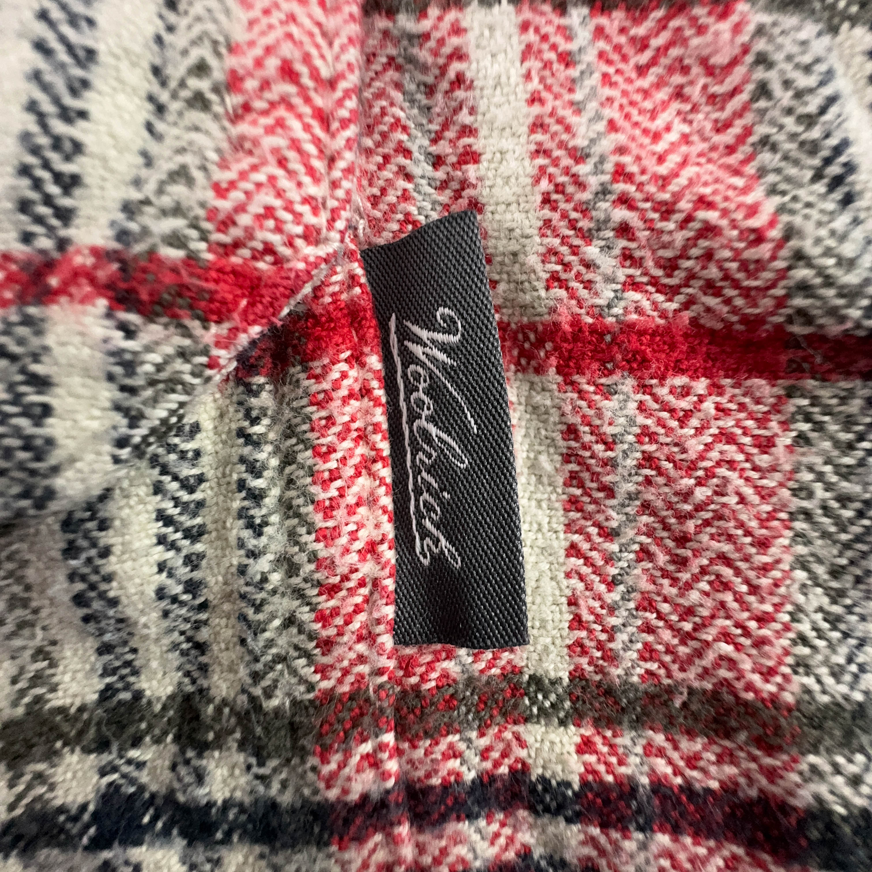 Camicia Woolrich pesante a quadri rossa e beige - Taglia L/XL uomo