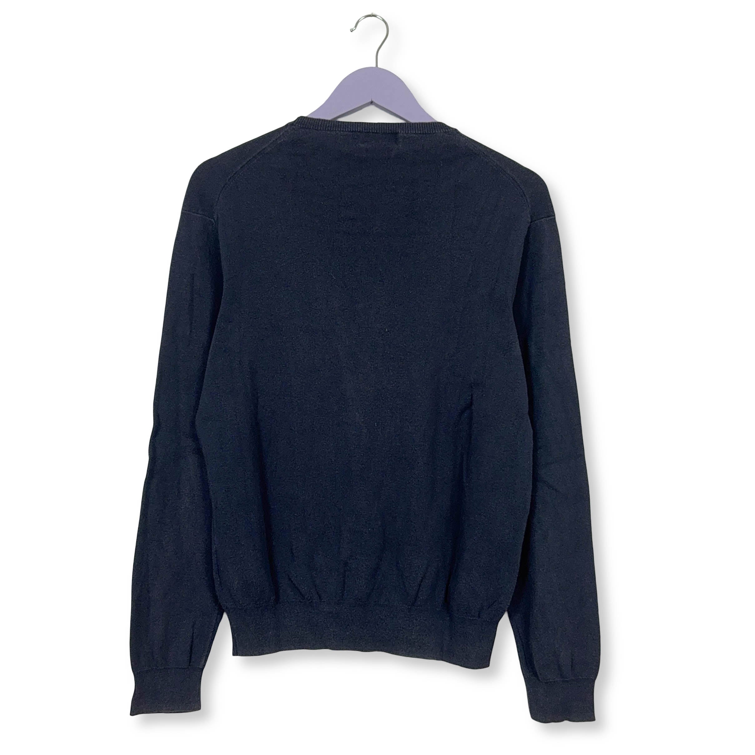 Maglione leggero Ralph Lauren blu scuro a girocollo in cotone pima - Taglia M uomo