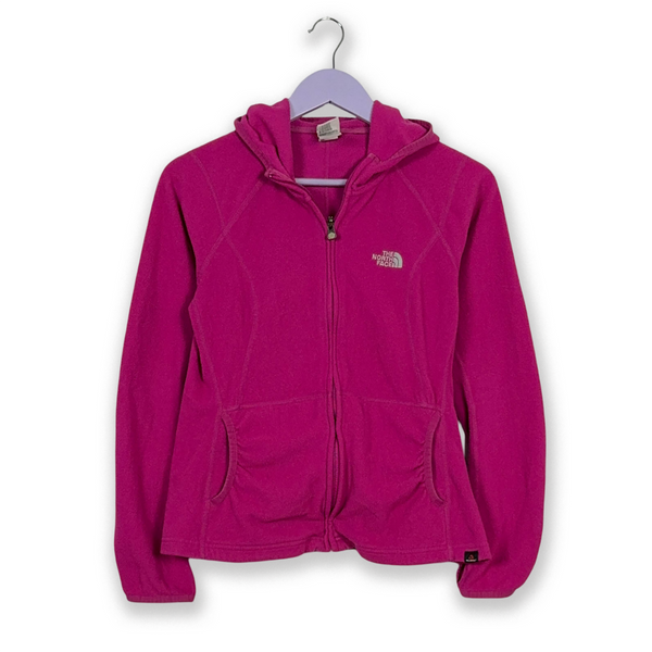 Pile The North Face rosa con zip intera e cappuccio - Taglia M donna