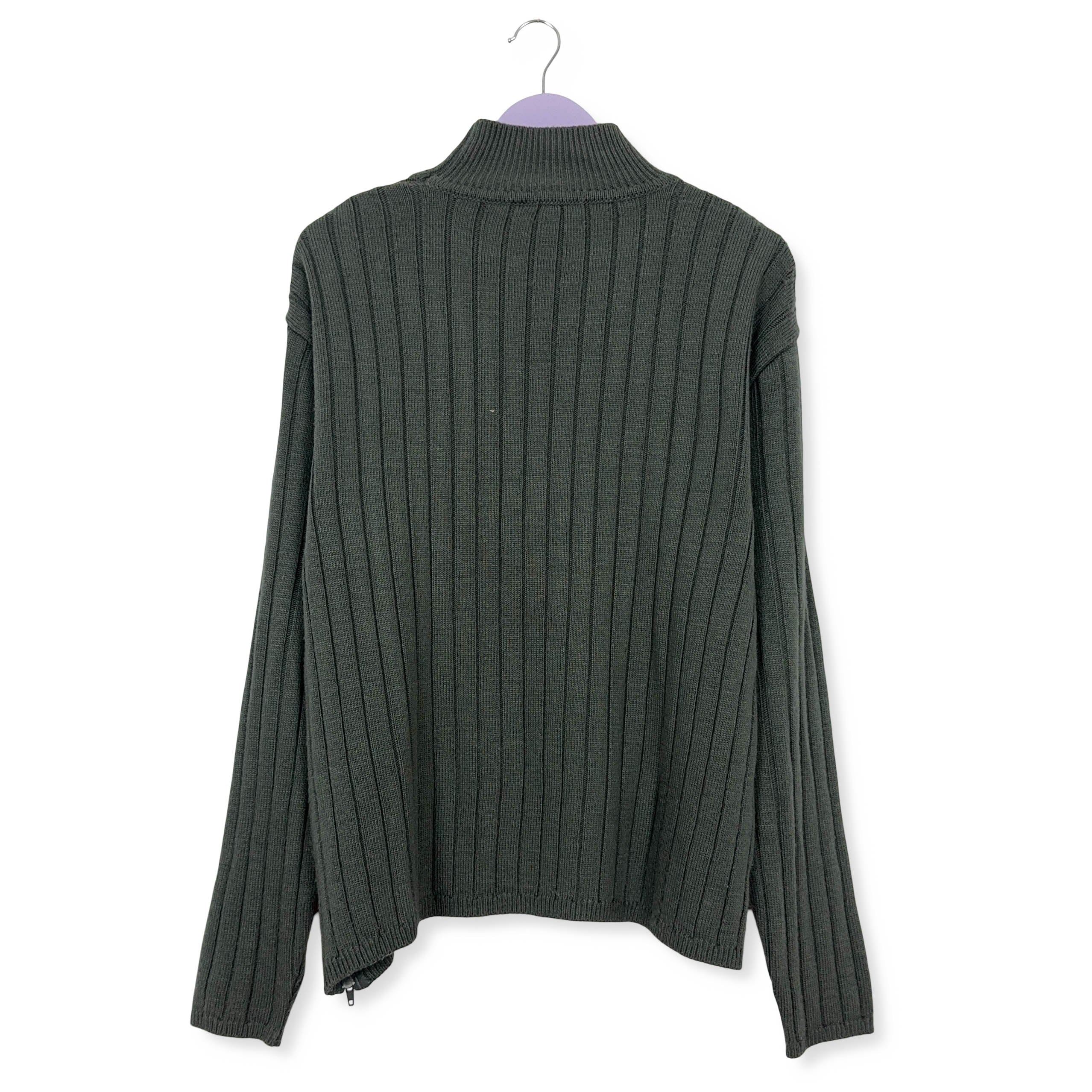 Maglione Fila grigio a girocollo con collo alto - Taglia XL uomo