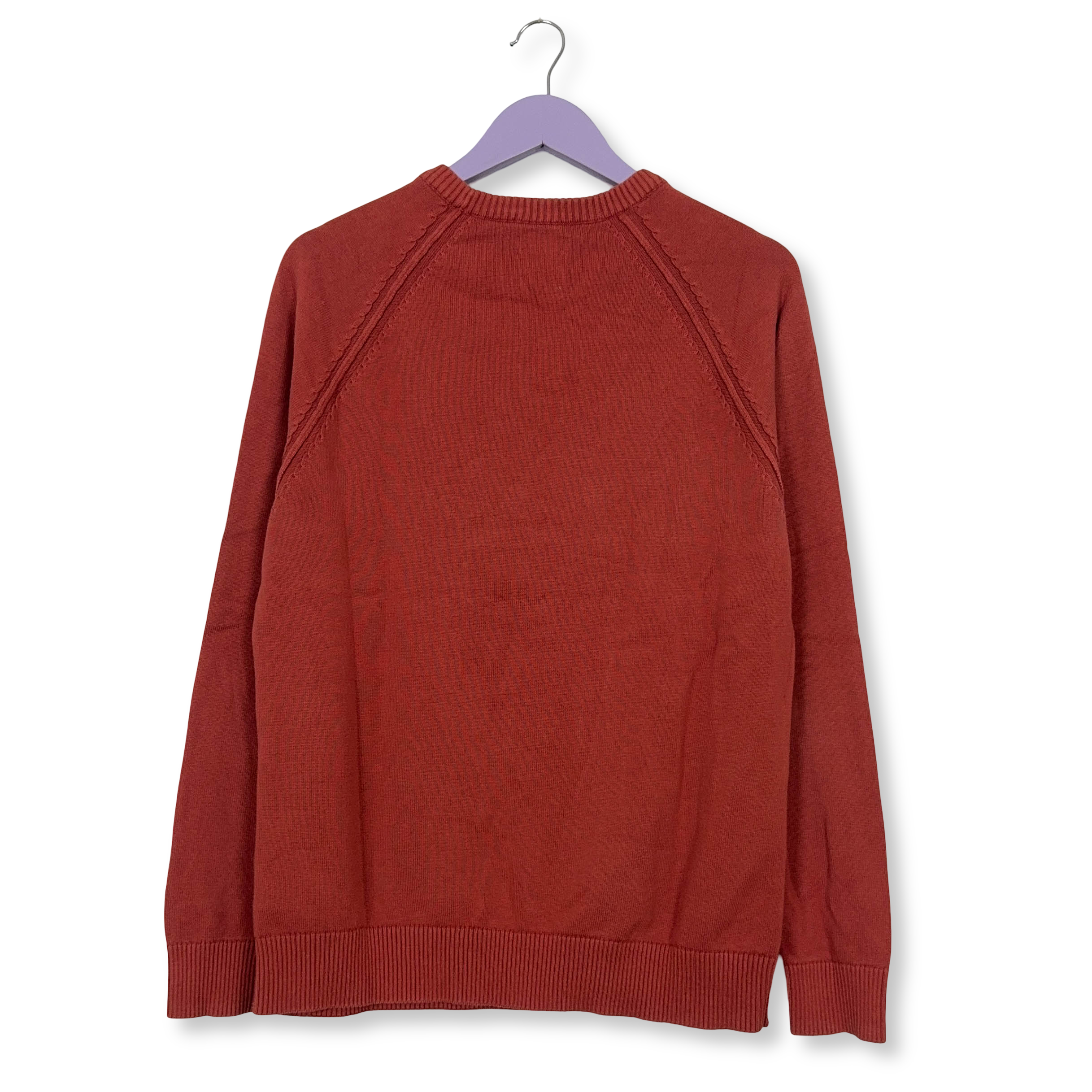 Maglione leggero Napapijri rosso a girocollo cotone - Taglia L uomo