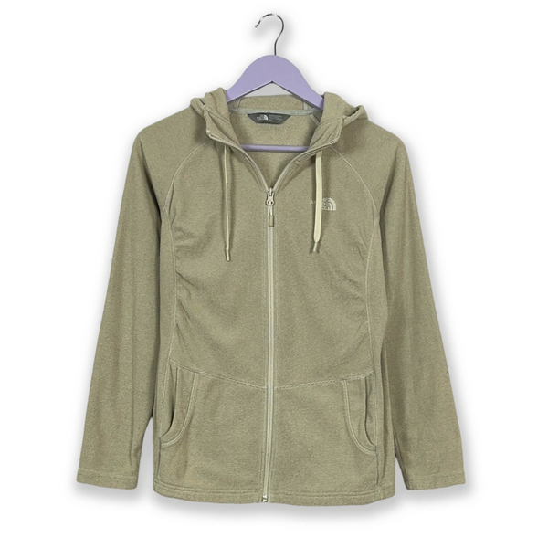 Pile The North Face beige con zip intera e cappuccio - Taglia M donna