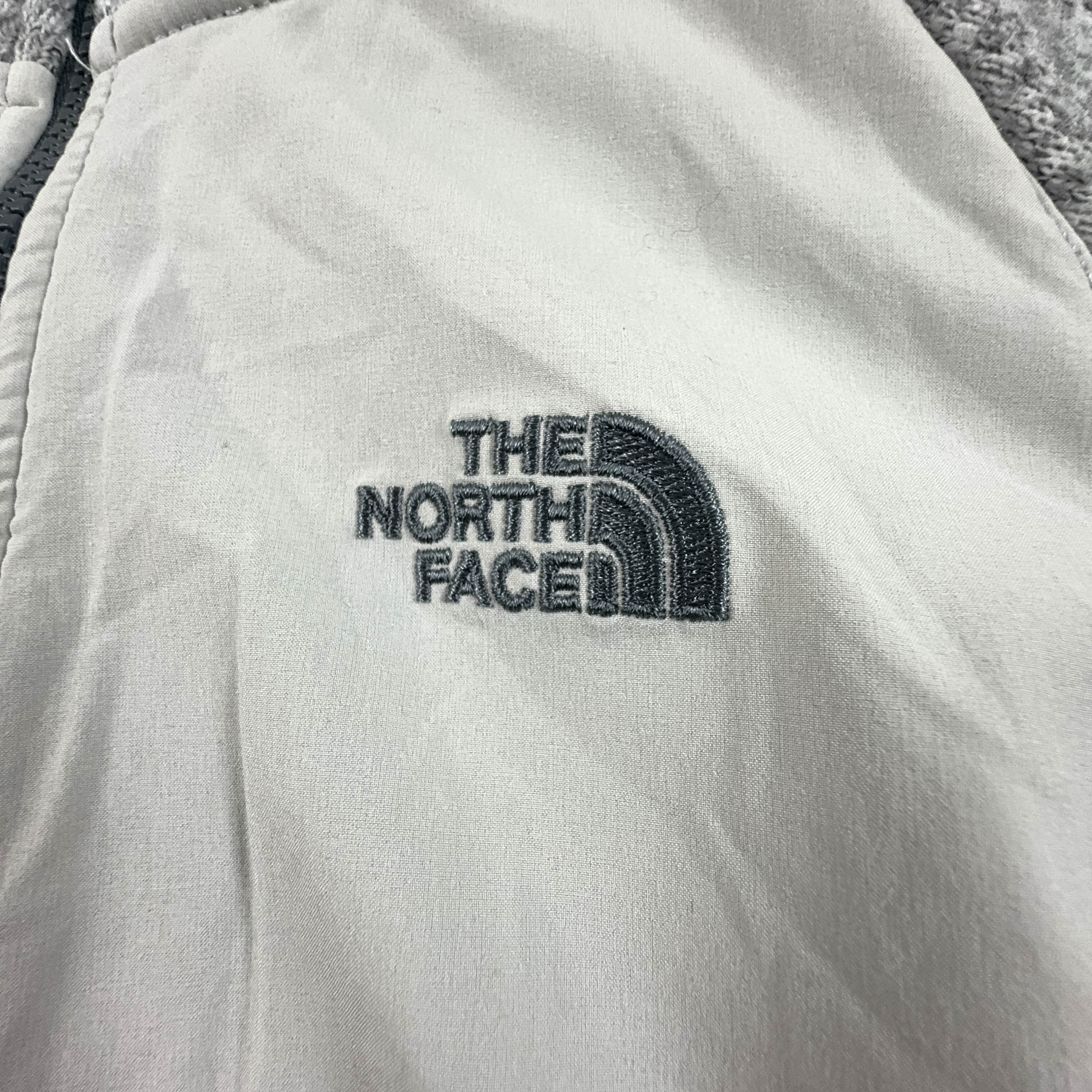 Pile The North Face grigio e bianco con zip intera - Taglia M donna