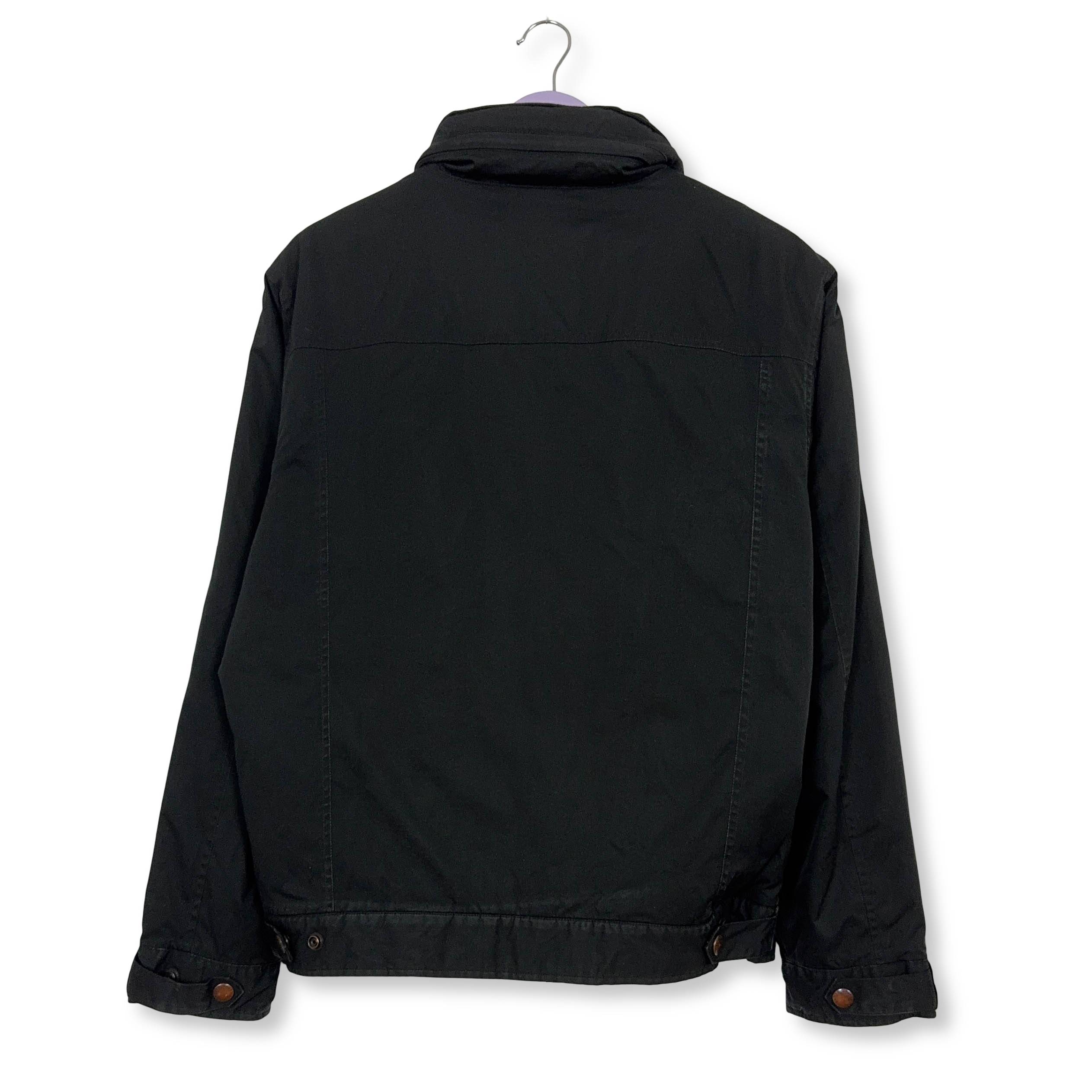 Giacca invernale Ralph Lauren nera con zip e cappuccio - Taglia M uomo