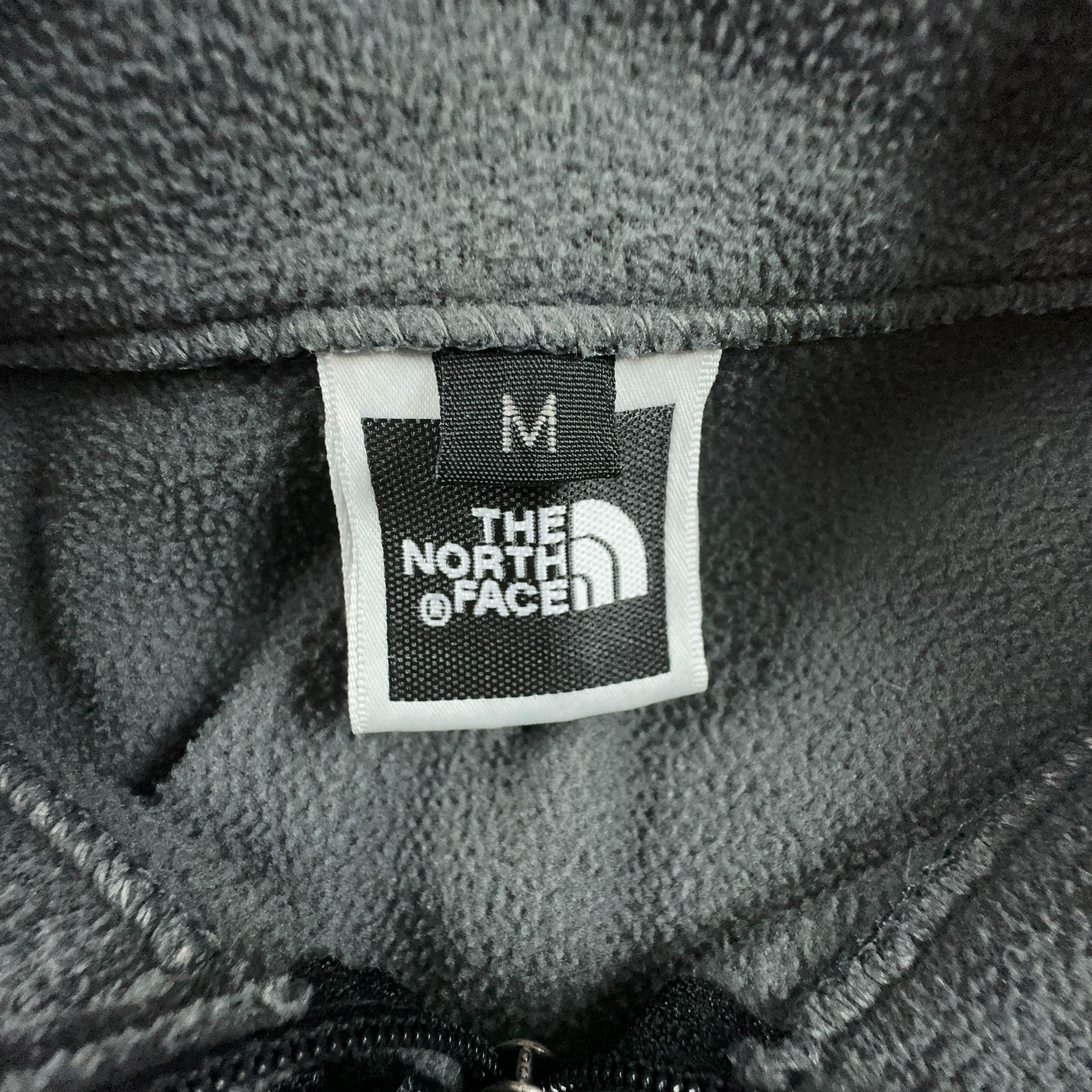 Pile The North Face grigio e nero quarter zip con tasca - Taglia M uomo