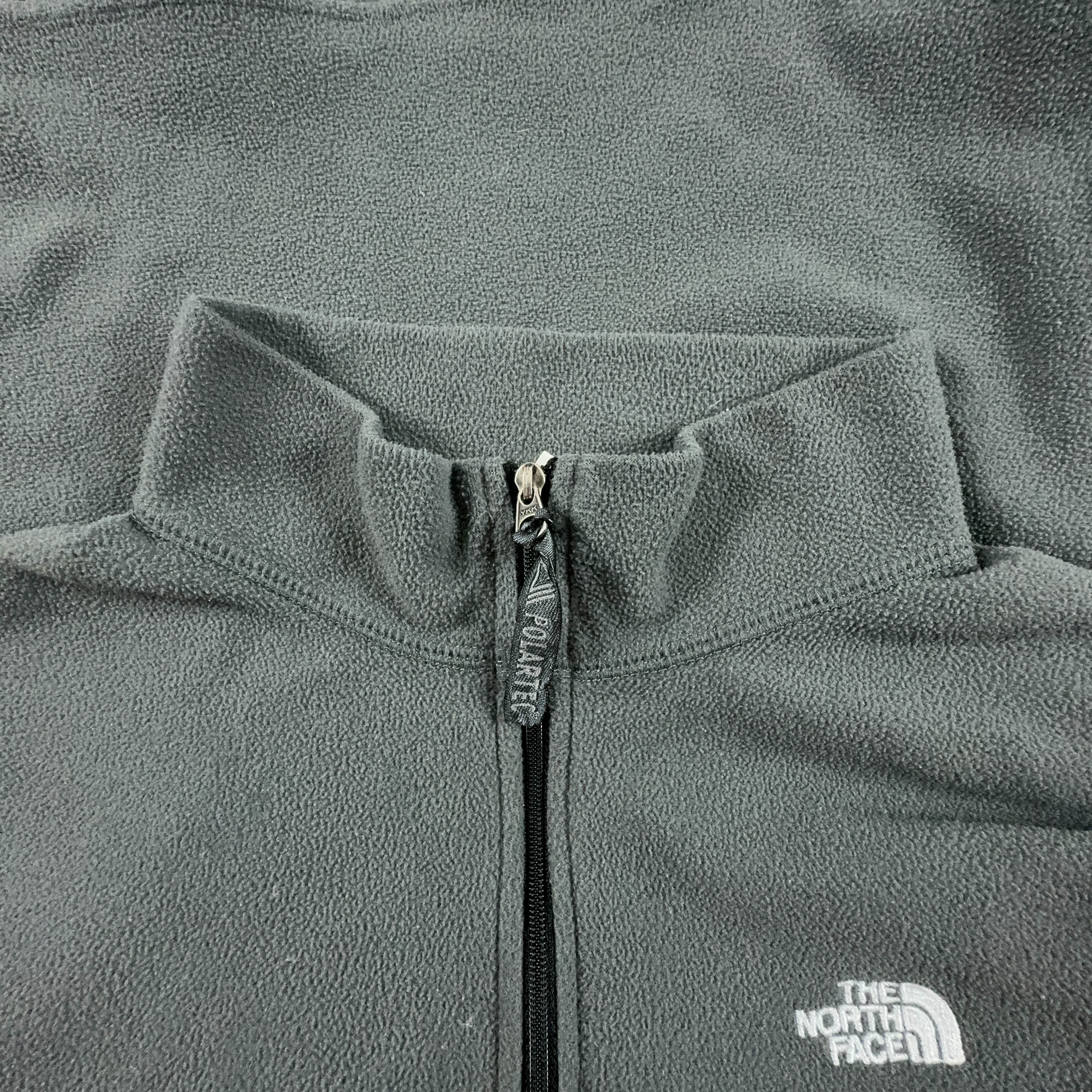 Pile The North Face grigio e nero quarter zip con tasca - Taglia M uomo