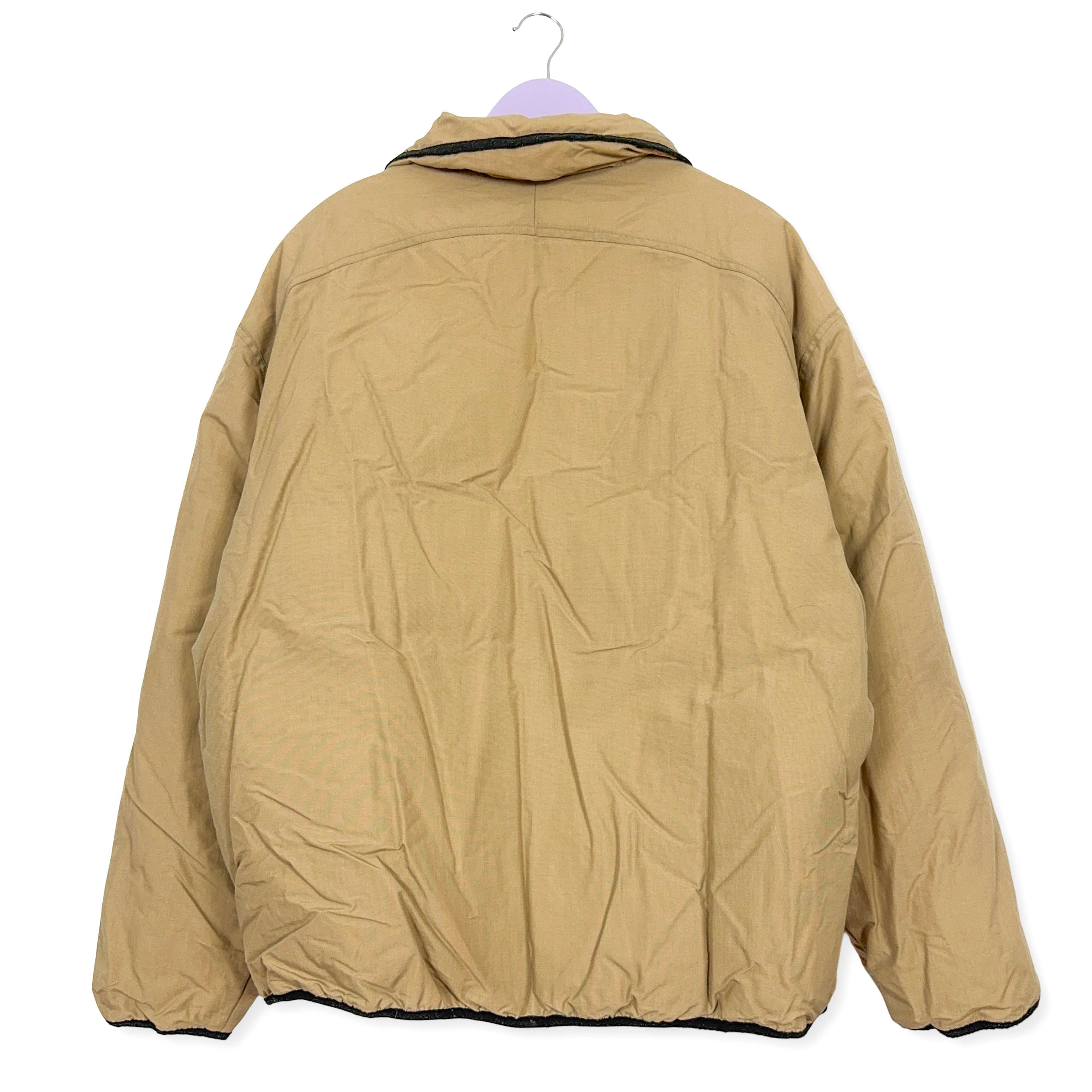 Giubbotto invernale Lotto Vintage beige con zip anni 00 - Taglia I54 uomo