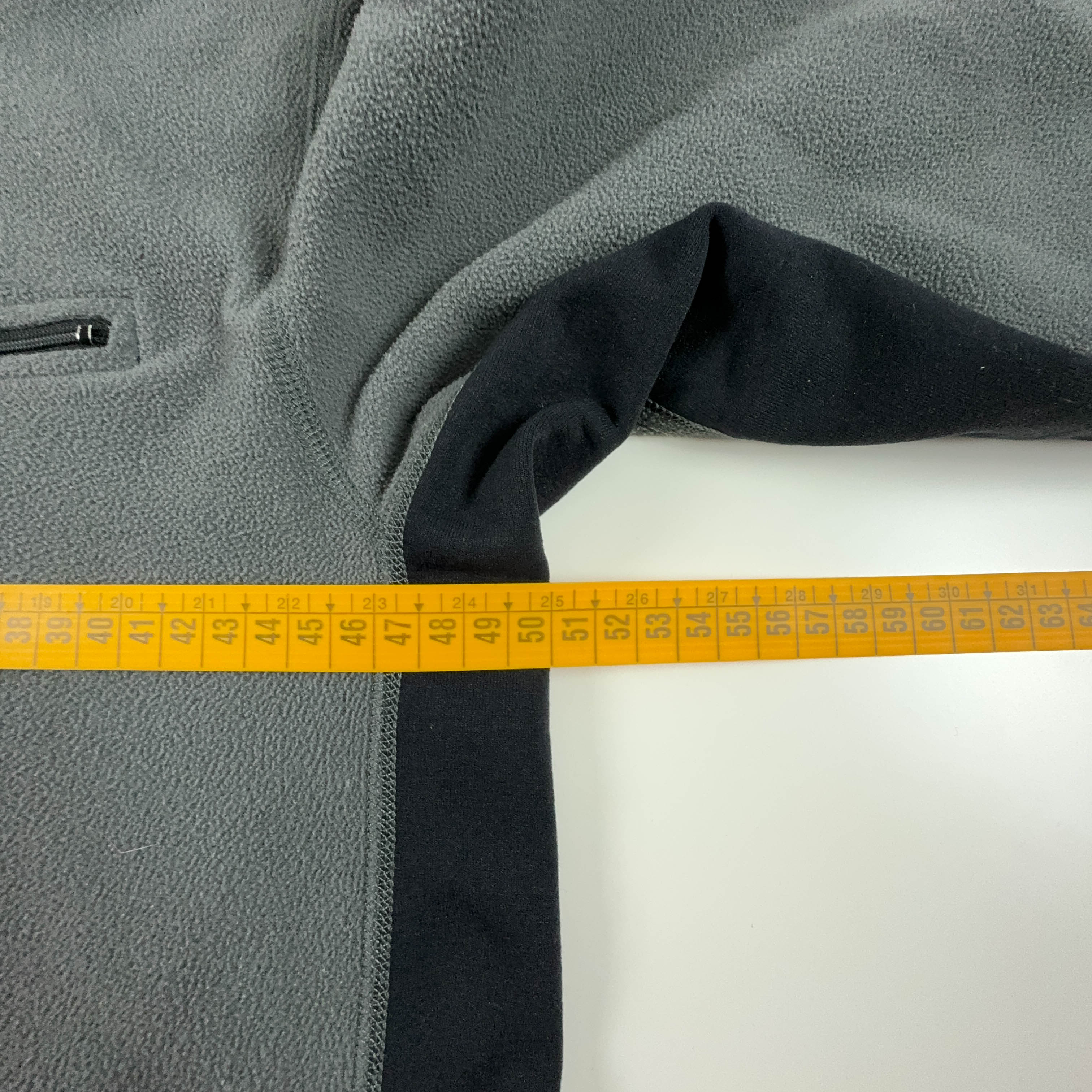 Pile The North Face grigio e nero quarter zip con tasca - Taglia M uomo