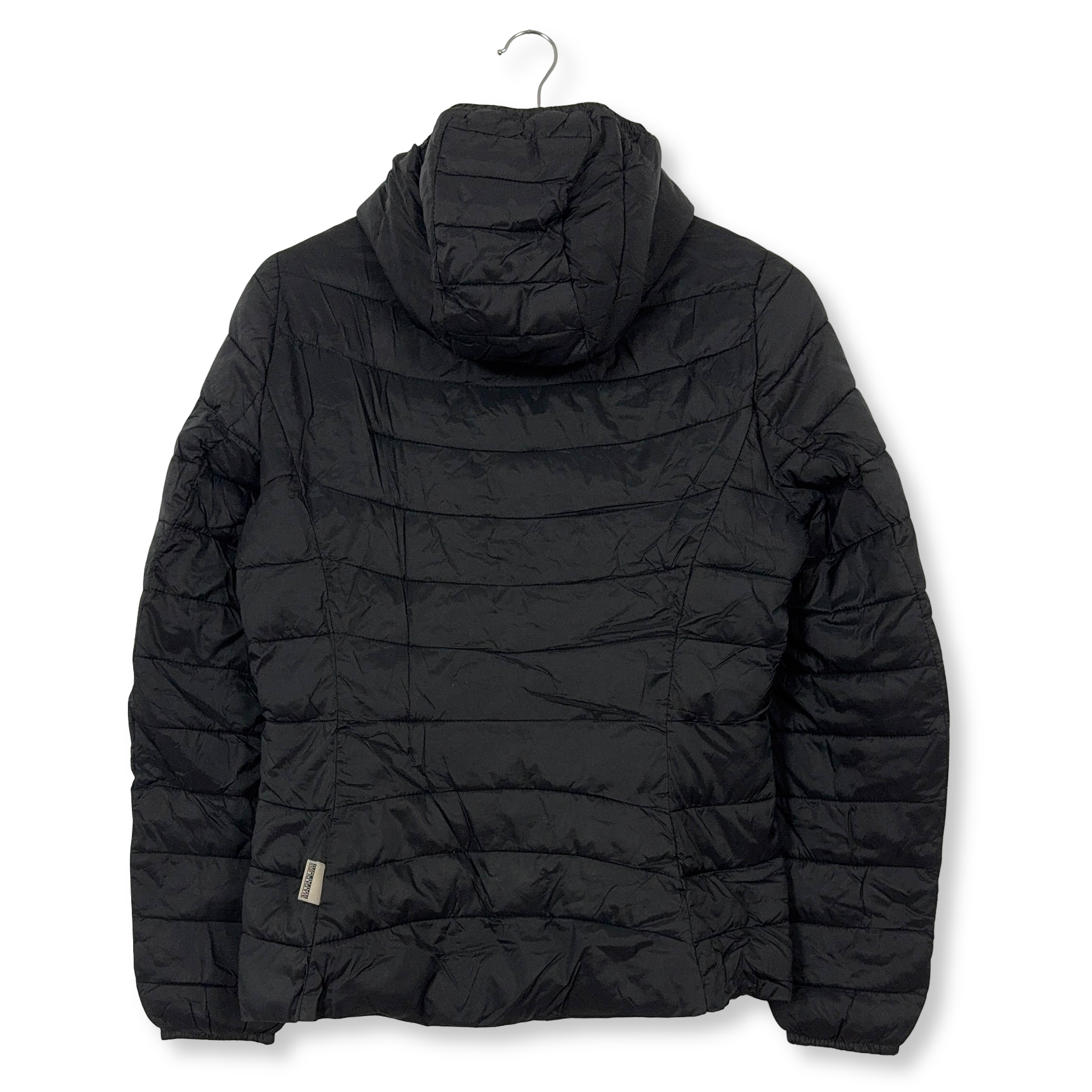 Giubbotto leggero Napapijri nero con zip e cappuccio - Taglia S donna