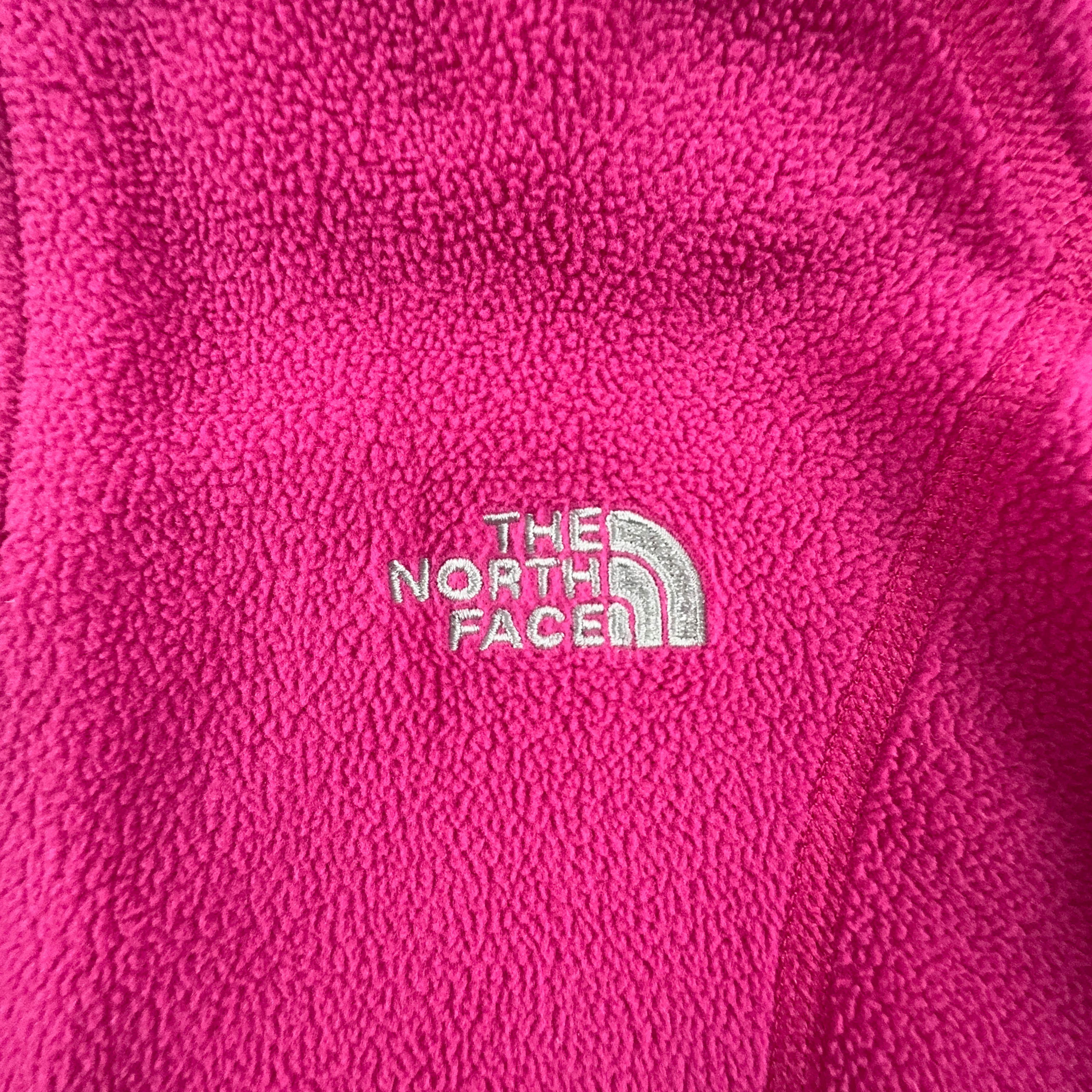 Pile The North Face rosa con zip intera e cappuccio - Taglia S donna