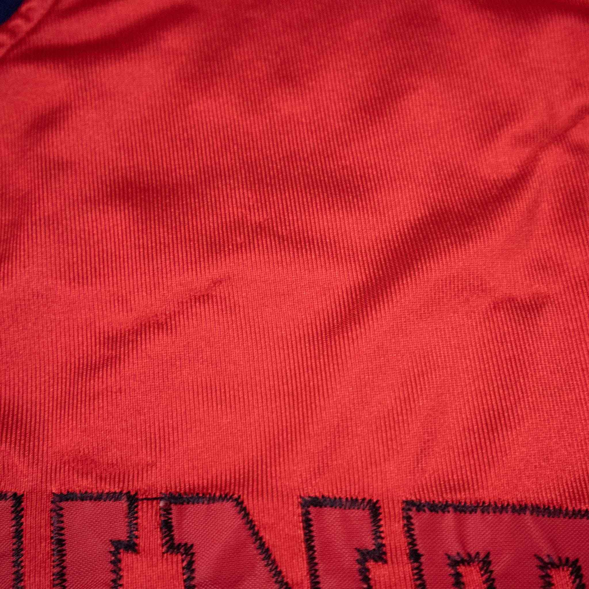 T shirt Football Vintage rossa a V - Taglia L uomo