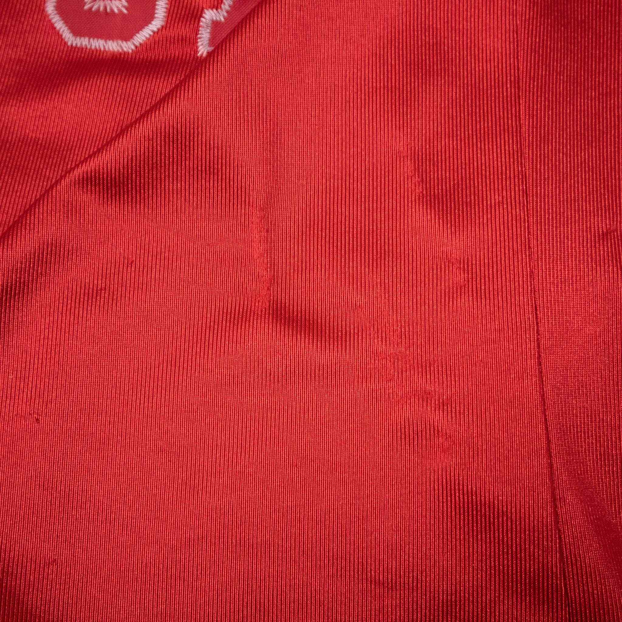 T shirt Football Vintage rossa a V - Taglia L uomo