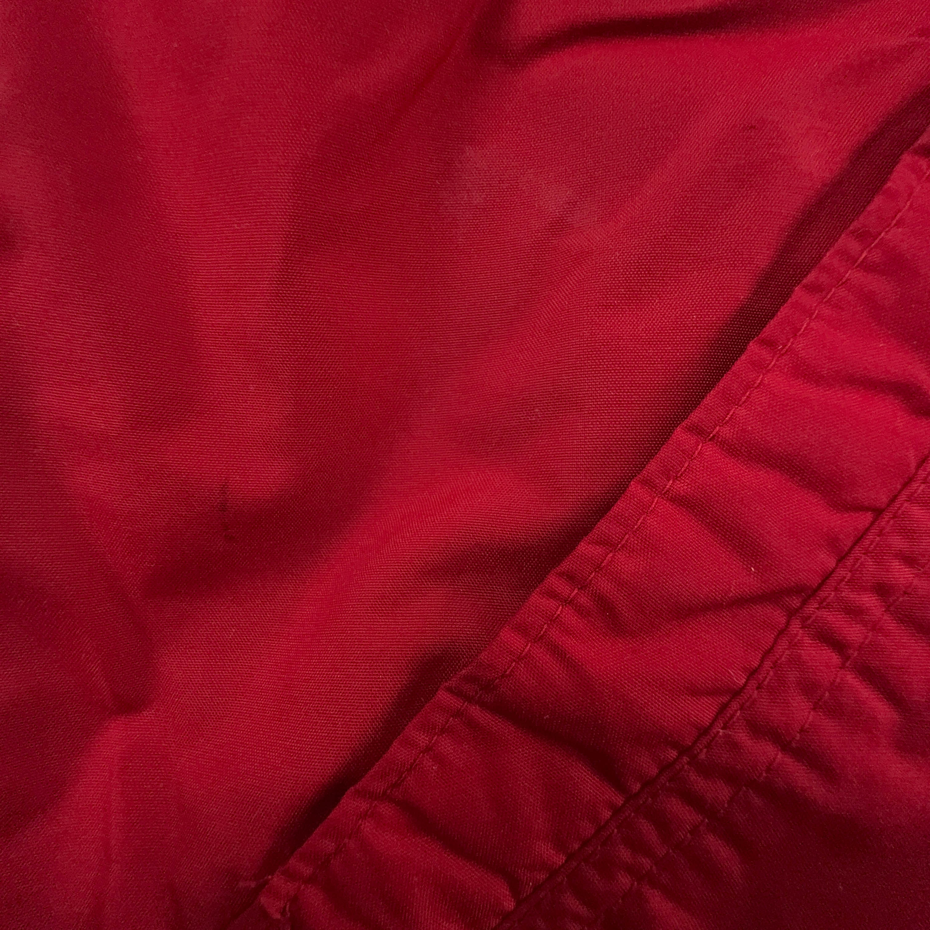 Giacca invernale Nike Vintage Double Face rossa e grigia con zip e cappuccio anni 00 - Taglia S uomo