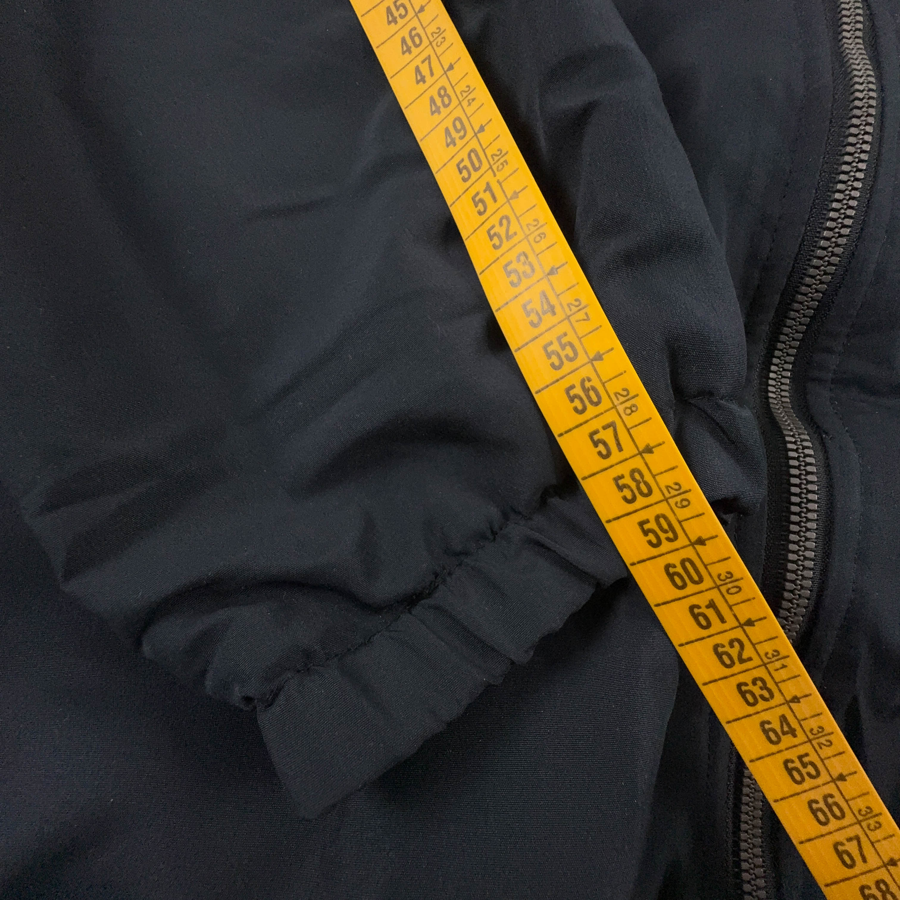 Giacca invernale Kappa Vintage Double Face nera e beige con cappuccio pile interno - Taglia L/XL uomo