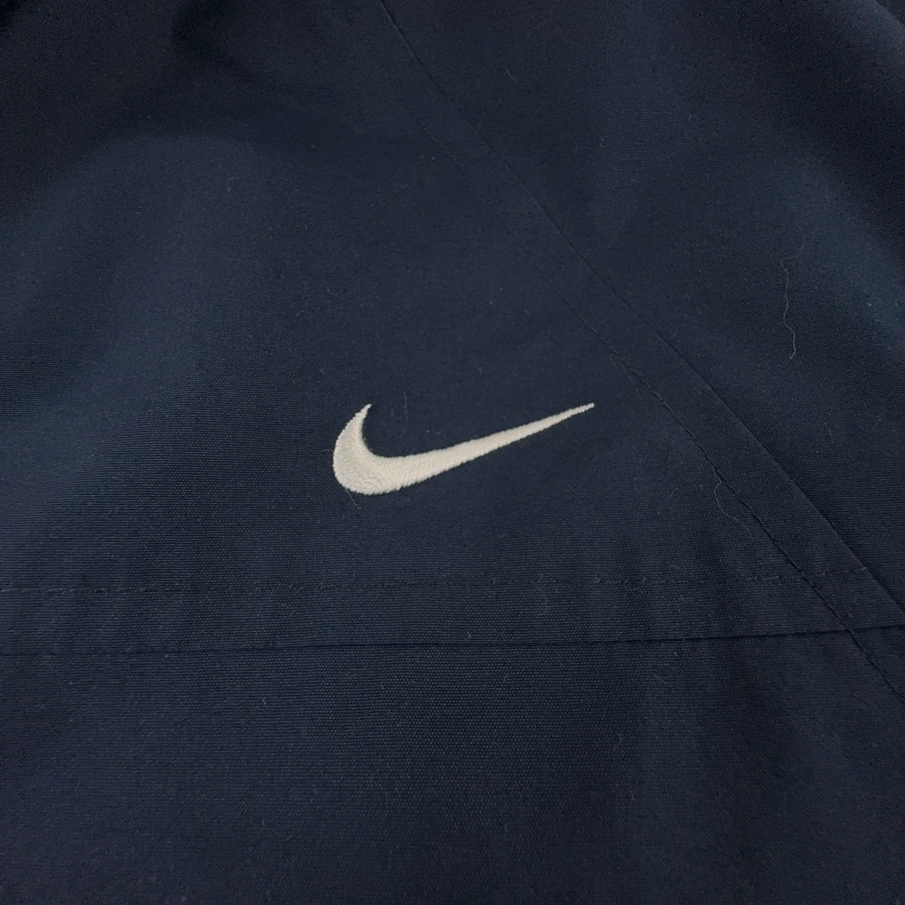 Giacca invernale Nike Vintage blu scuro con zip anni 00 - Taglia XL uomo