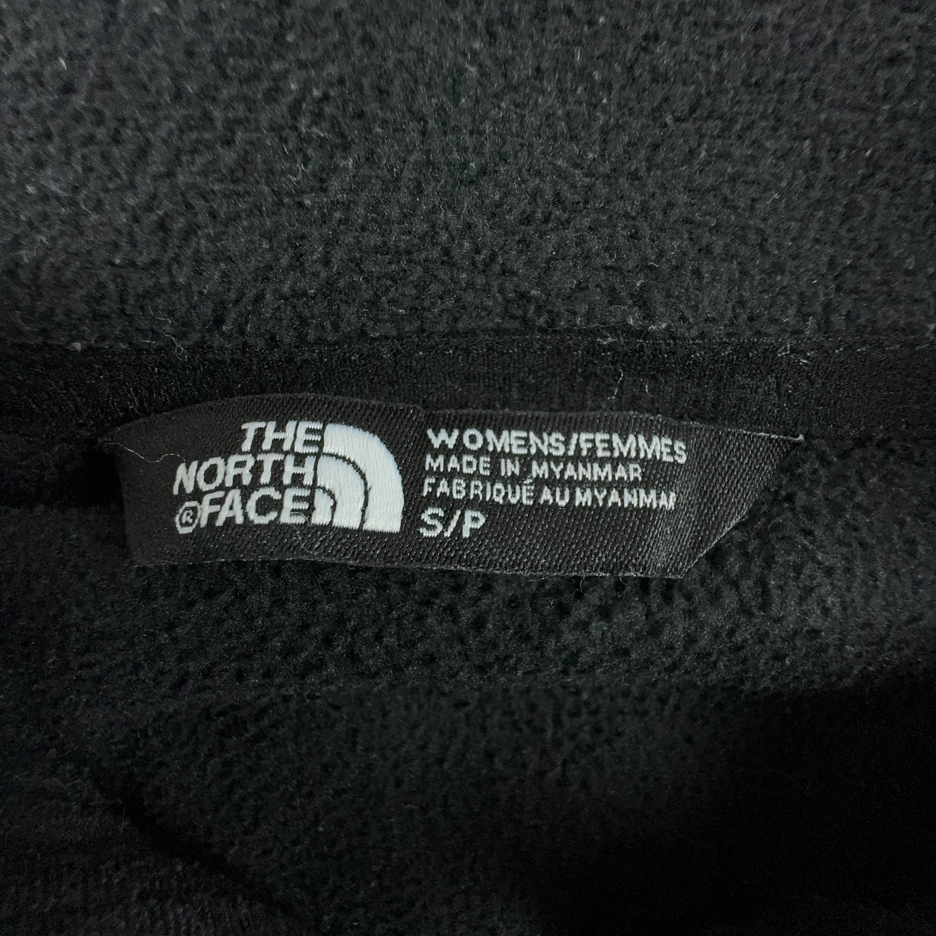 Pile The North Face nero con zip intera - Taglia S donna