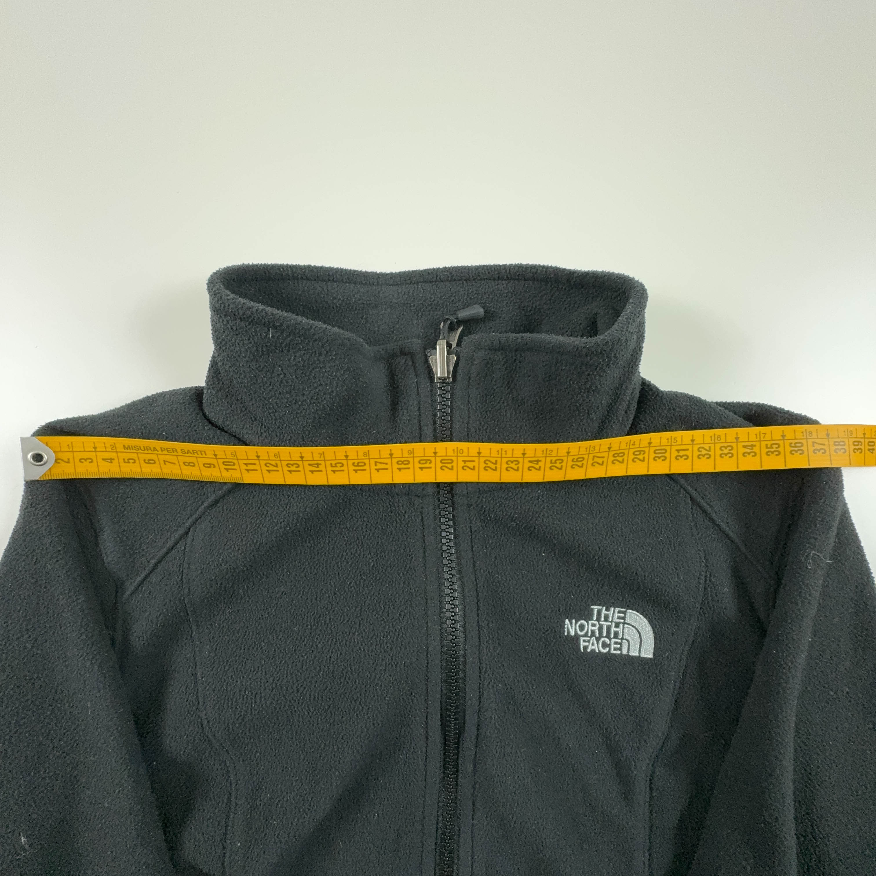 Pile The North Face nero con zip intera - Taglia S donna