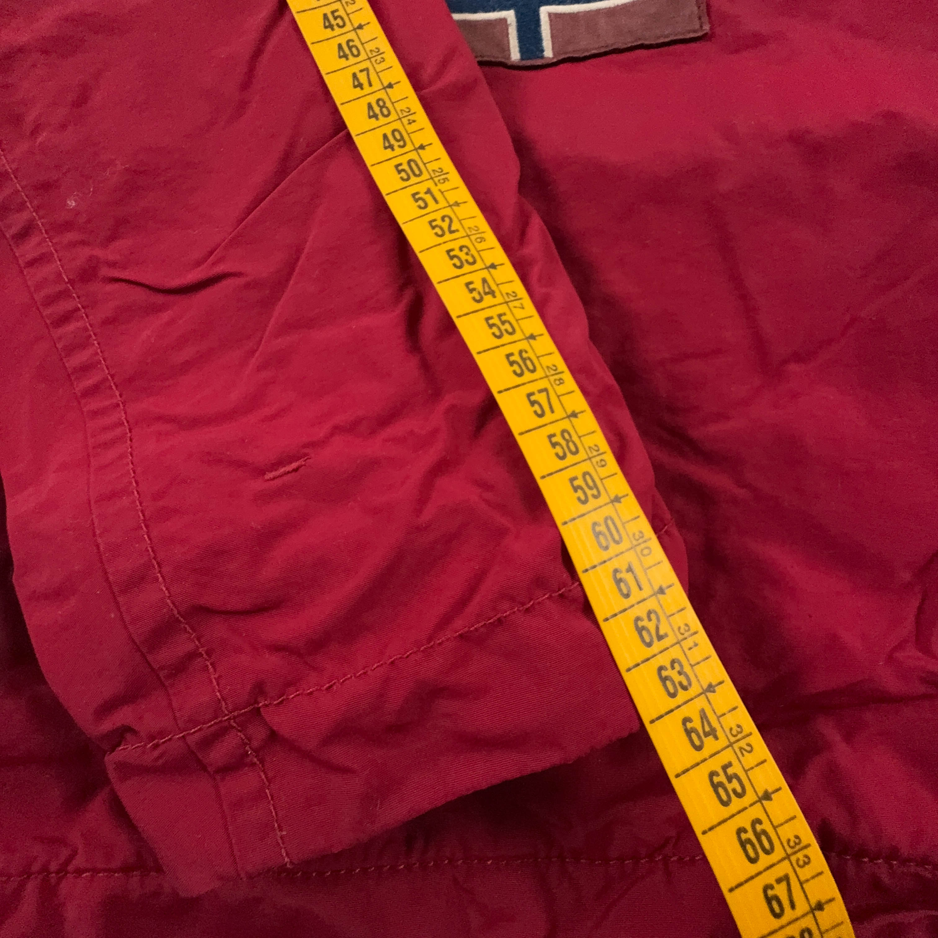 Giubbotto invernale Napapijri rosso con cappuccio e tasca frontale - Taglia XS uomo