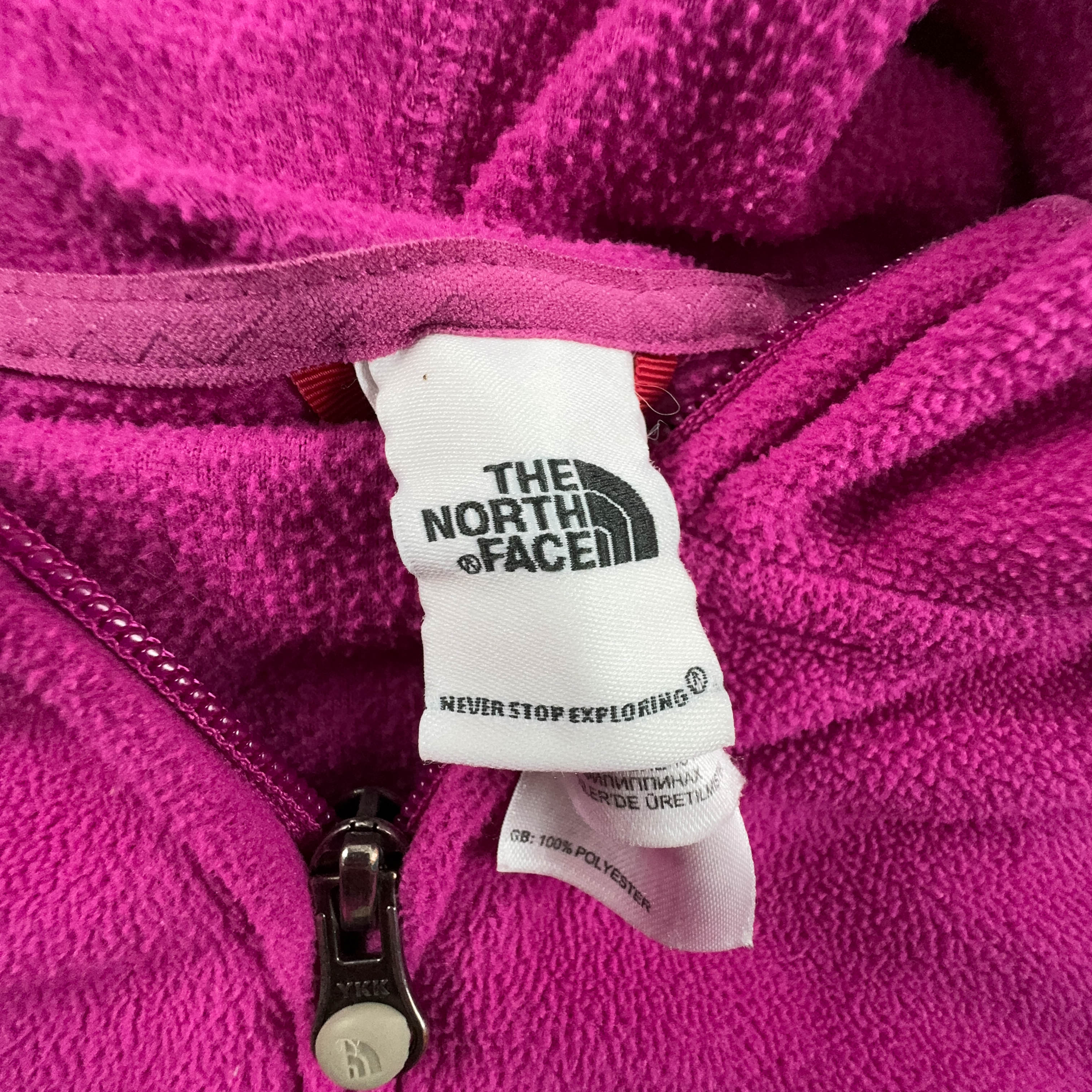 Pile The North Face rosa con zip intera e cappuccio - Taglia M donna