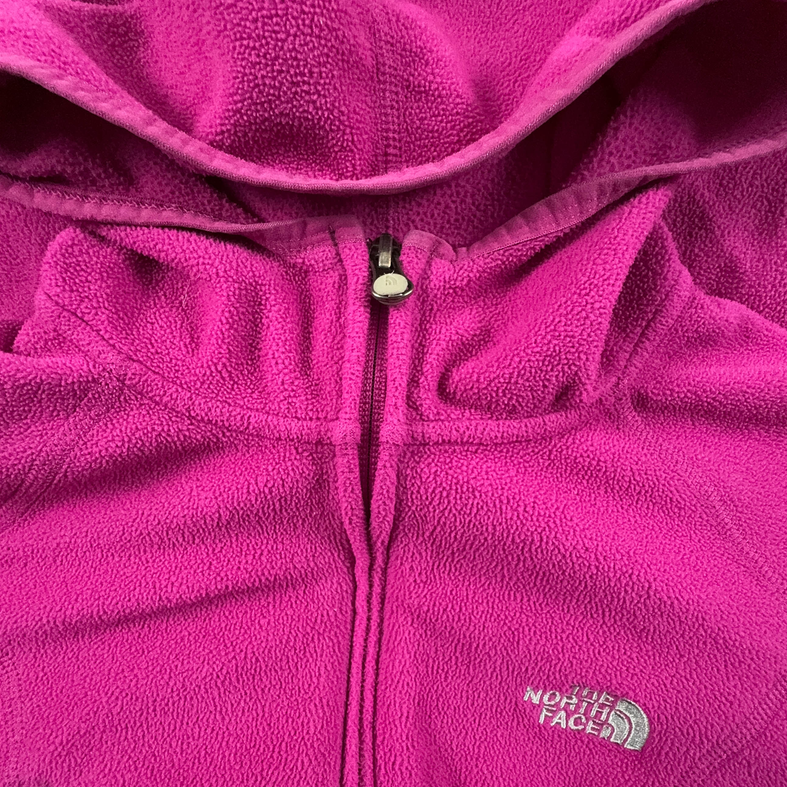 Pile The North Face rosa con zip intera e cappuccio - Taglia M donna