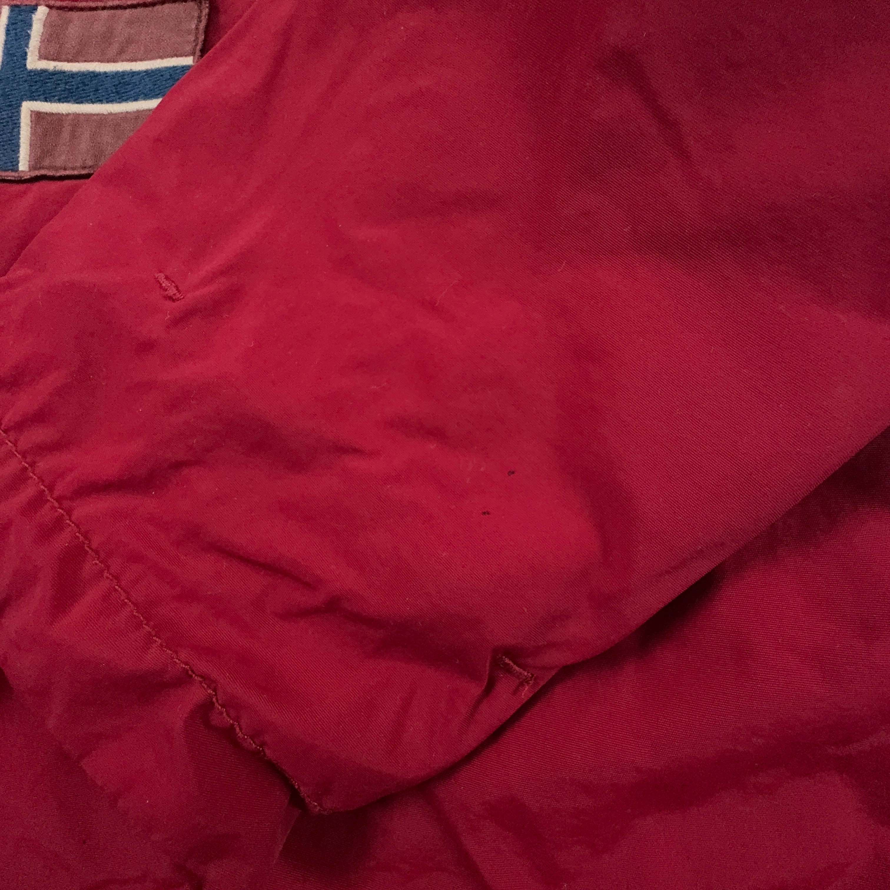 Giubbotto invernale Napapijri rosso con cappuccio e tasca frontale - Taglia XS uomo