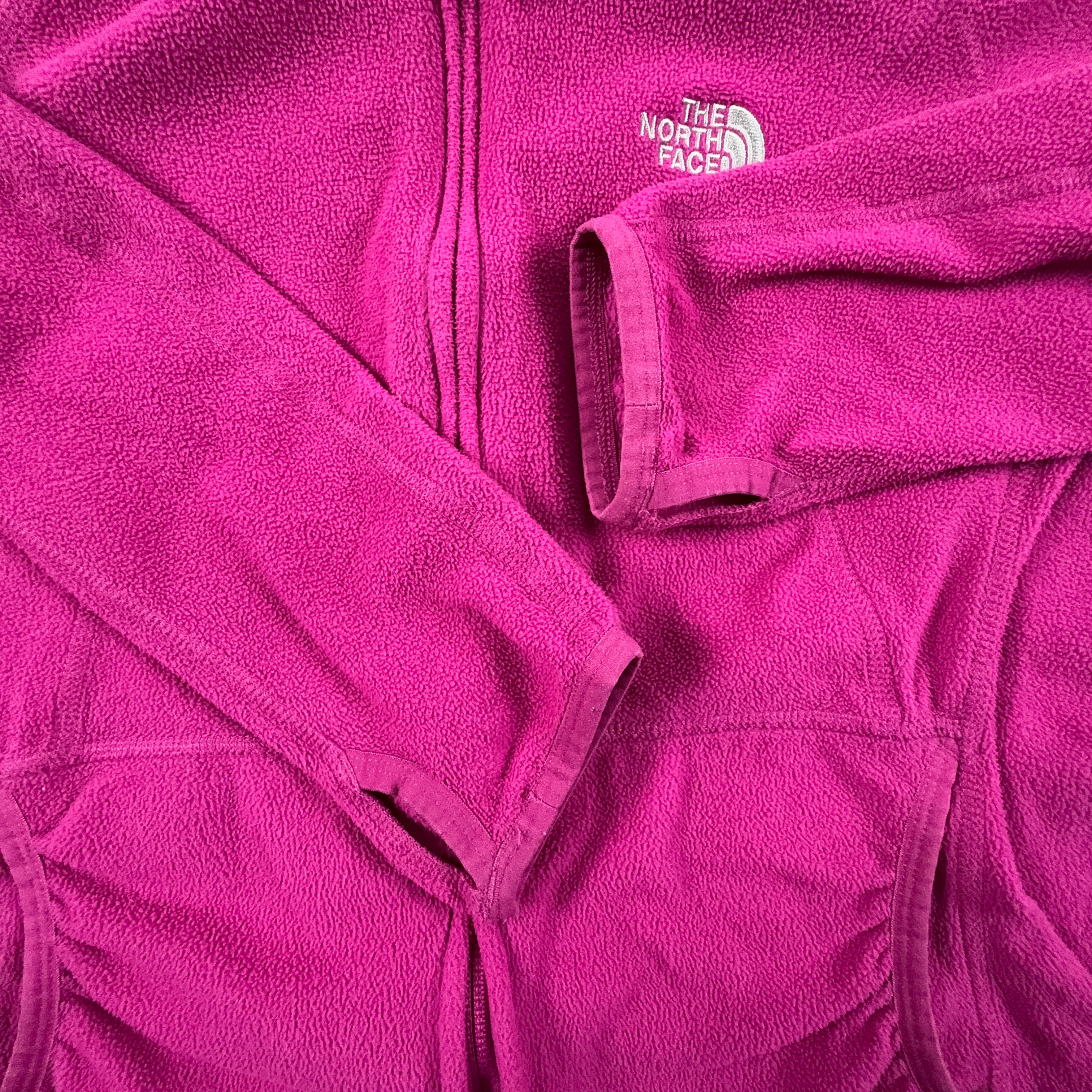 Pile The North Face rosa con zip intera e cappuccio - Taglia M donna