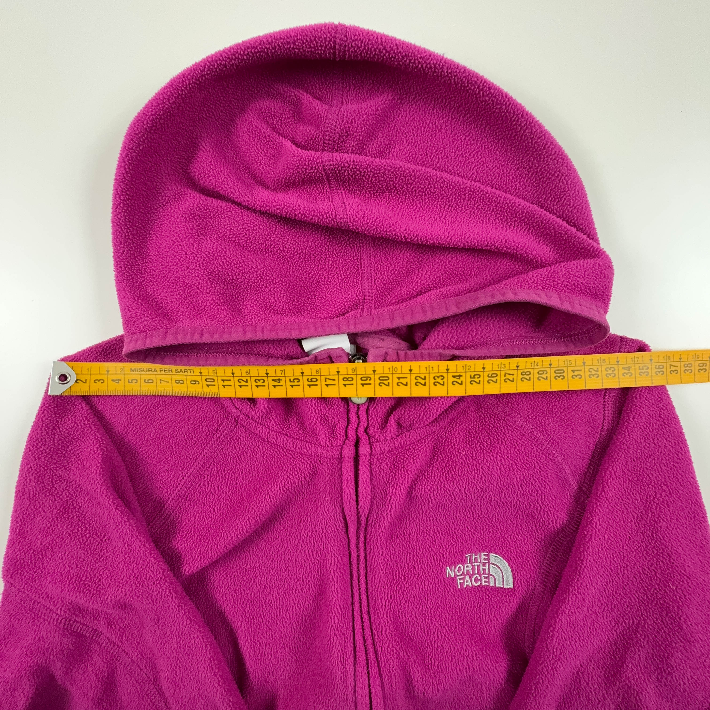 Pile The North Face rosa con zip intera e cappuccio - Taglia M donna