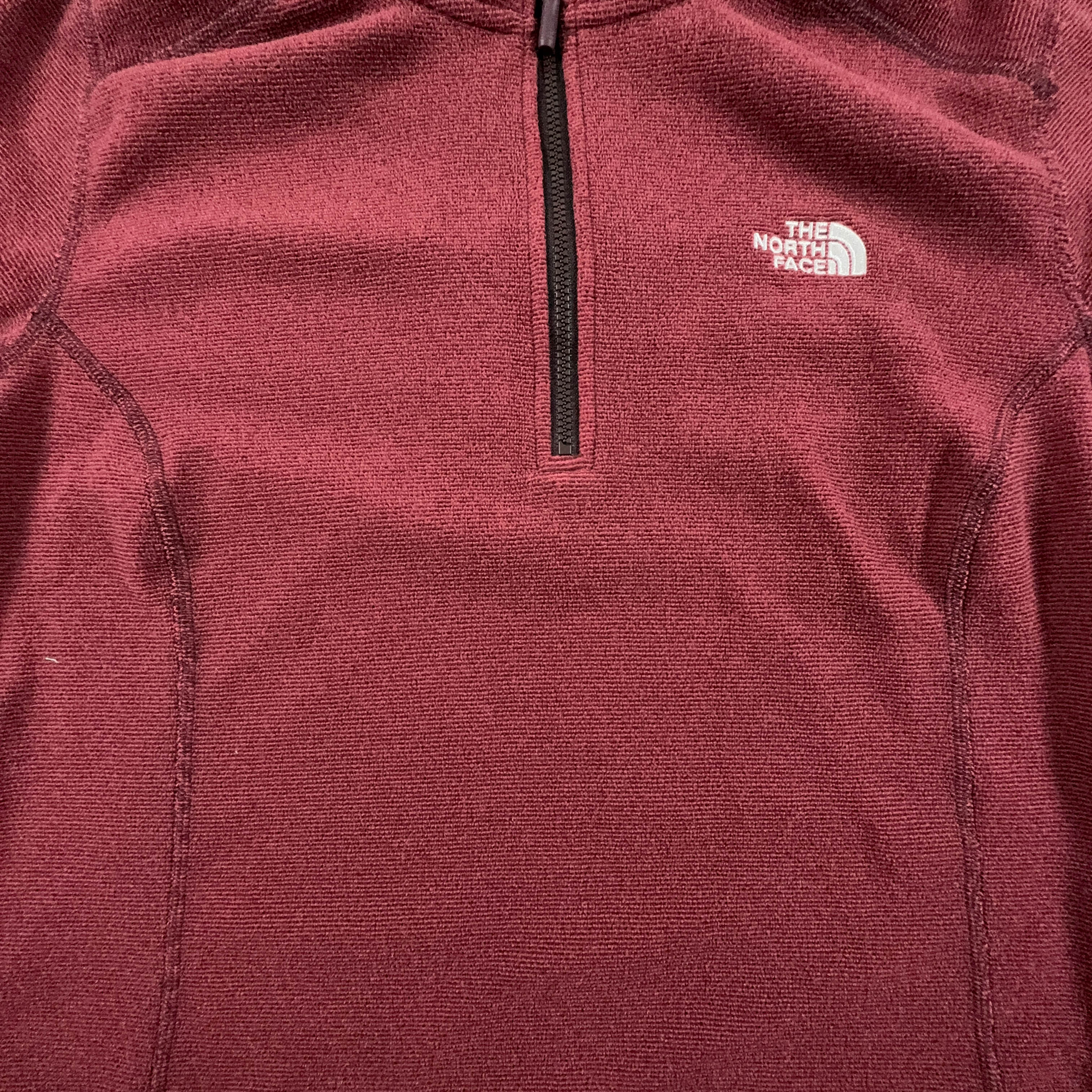 Pile The North Face bordeaux quarter zip - Taglia M donna