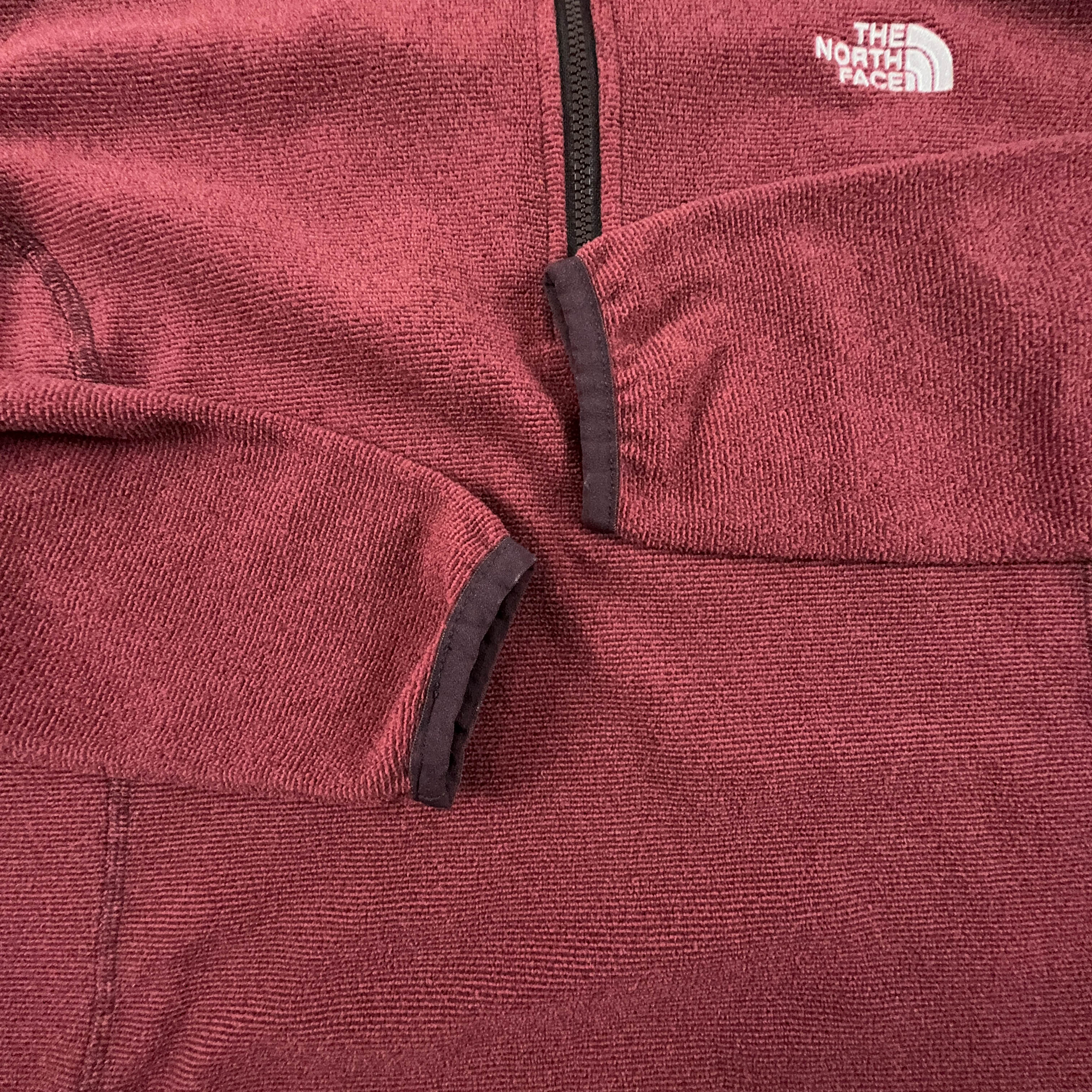 Pile The North Face bordeaux quarter zip - Taglia M donna