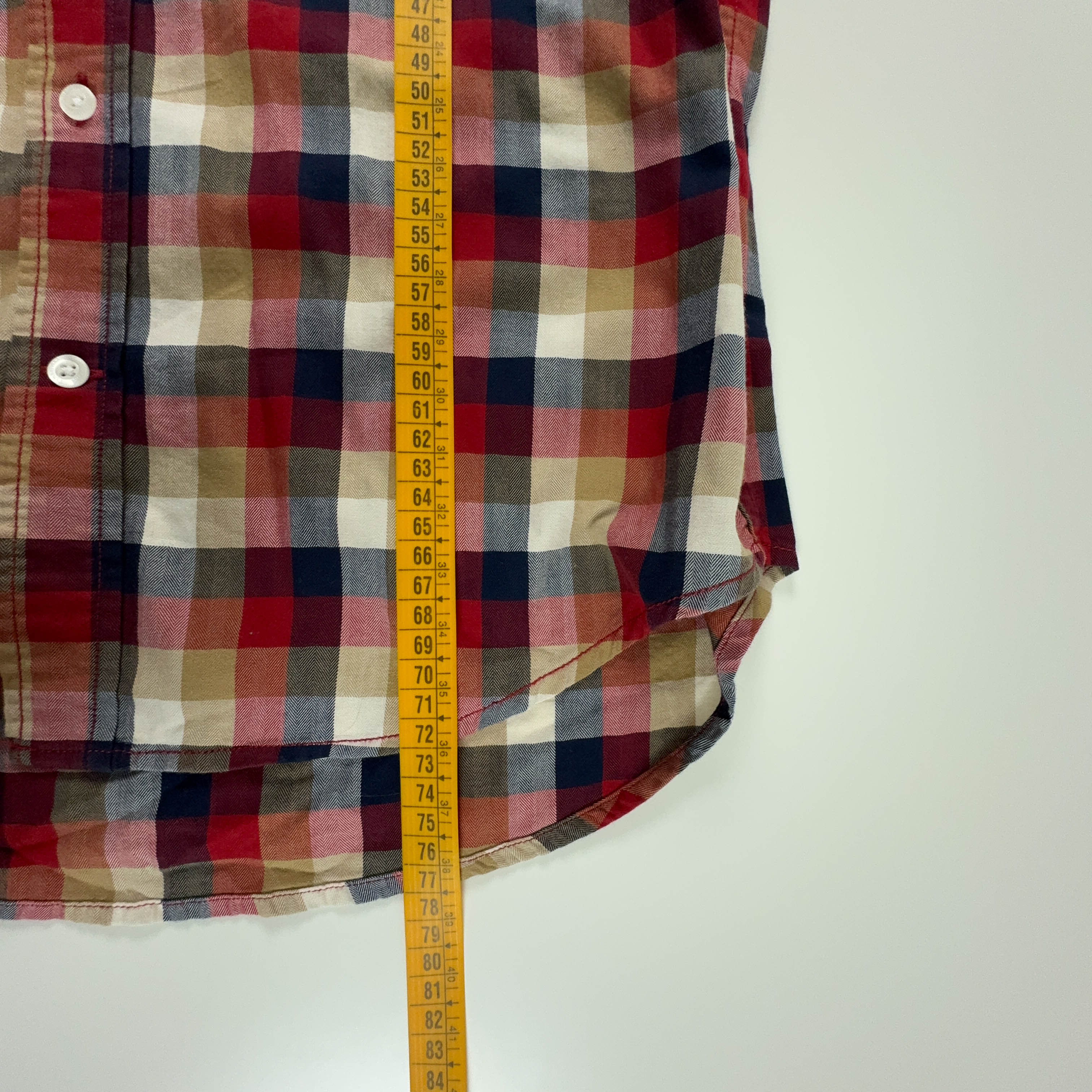 Camicia Timberland a quadri rossa slim fit - Taglia M/L uomo