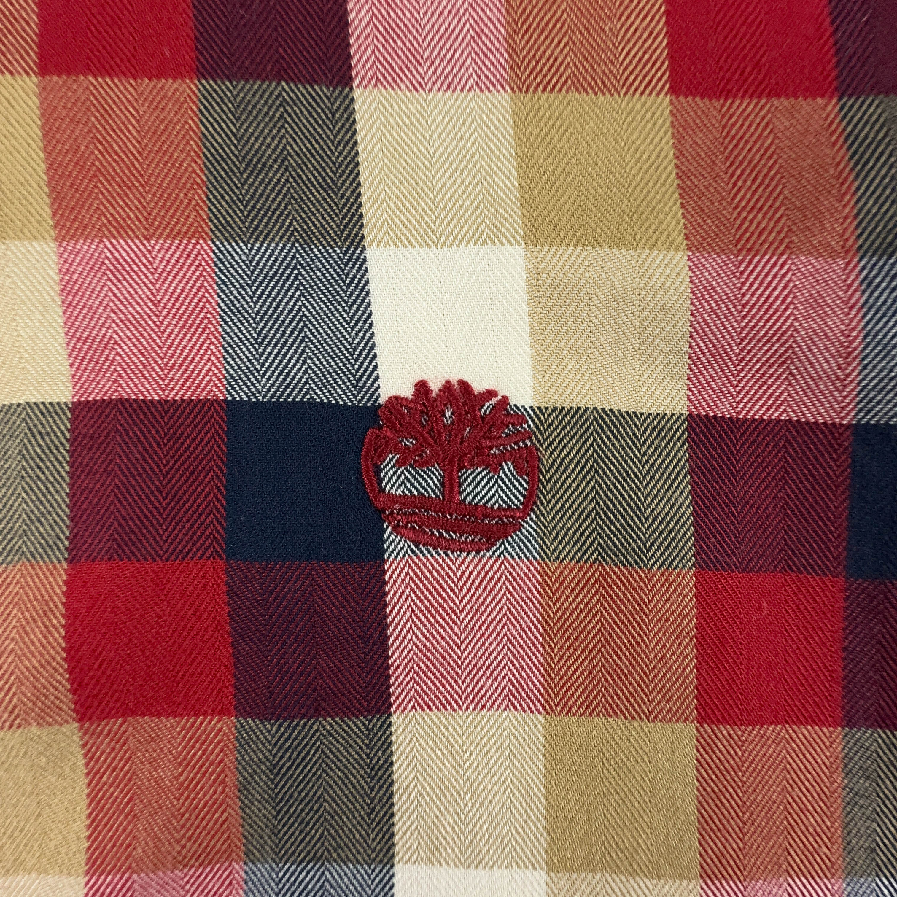 Camicia Timberland a quadri rossa slim fit - Taglia M/L uomo