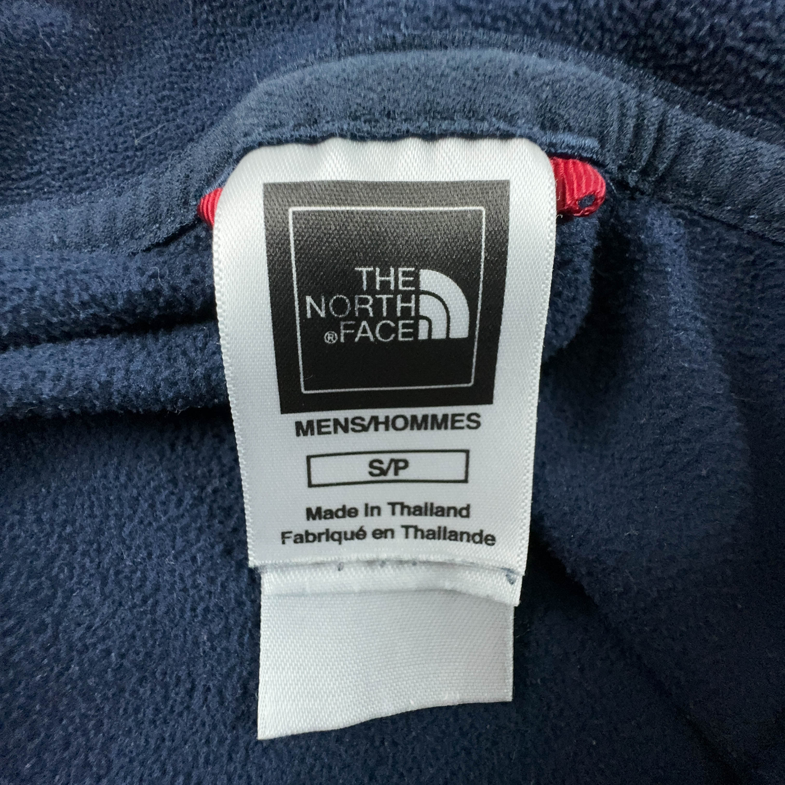 Pile The North Face blu scuro con zip intera con tasche - Taglia S uomo