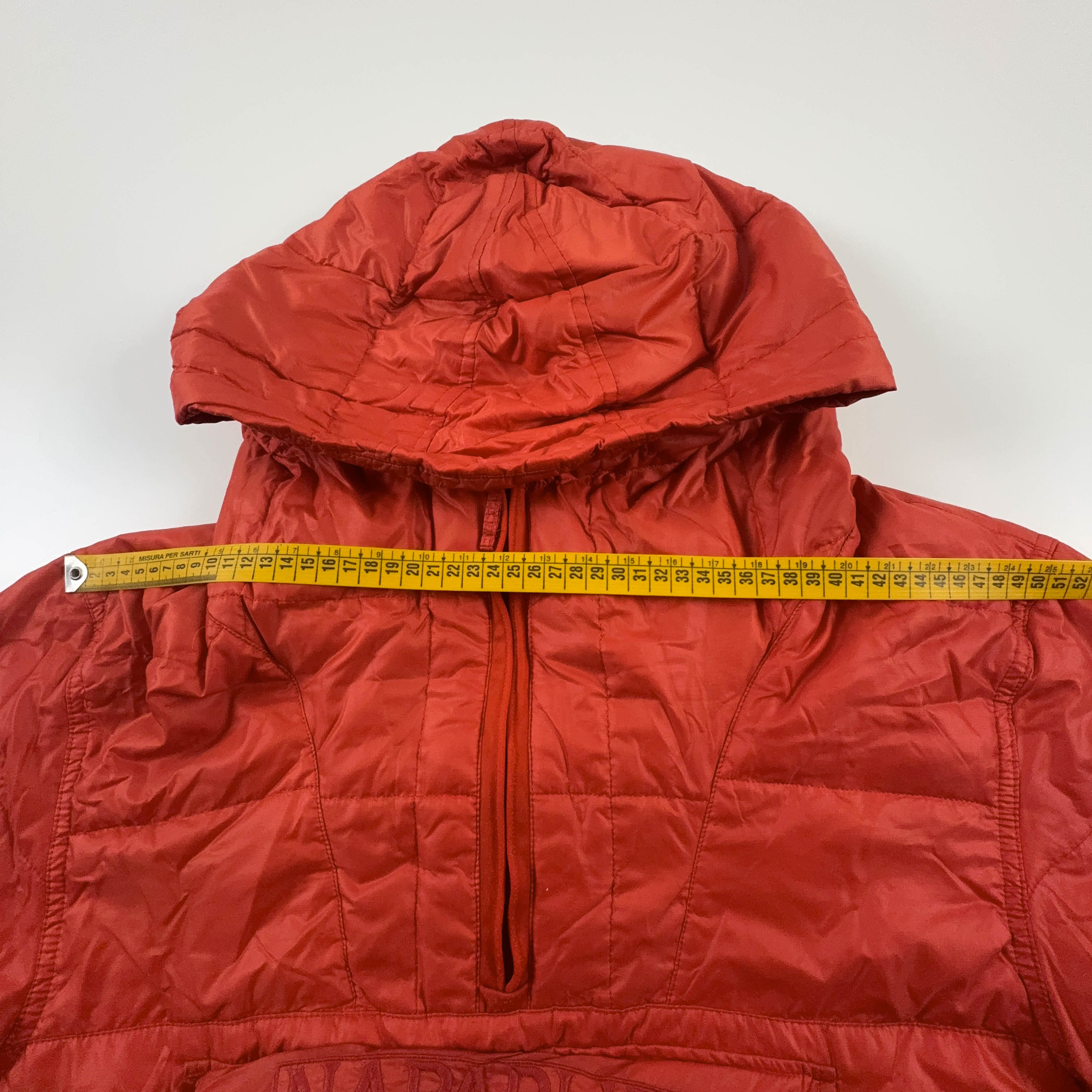 Giubbotto Napapijri arancione con tasca frontale e cappuccio - Taglia L uomo