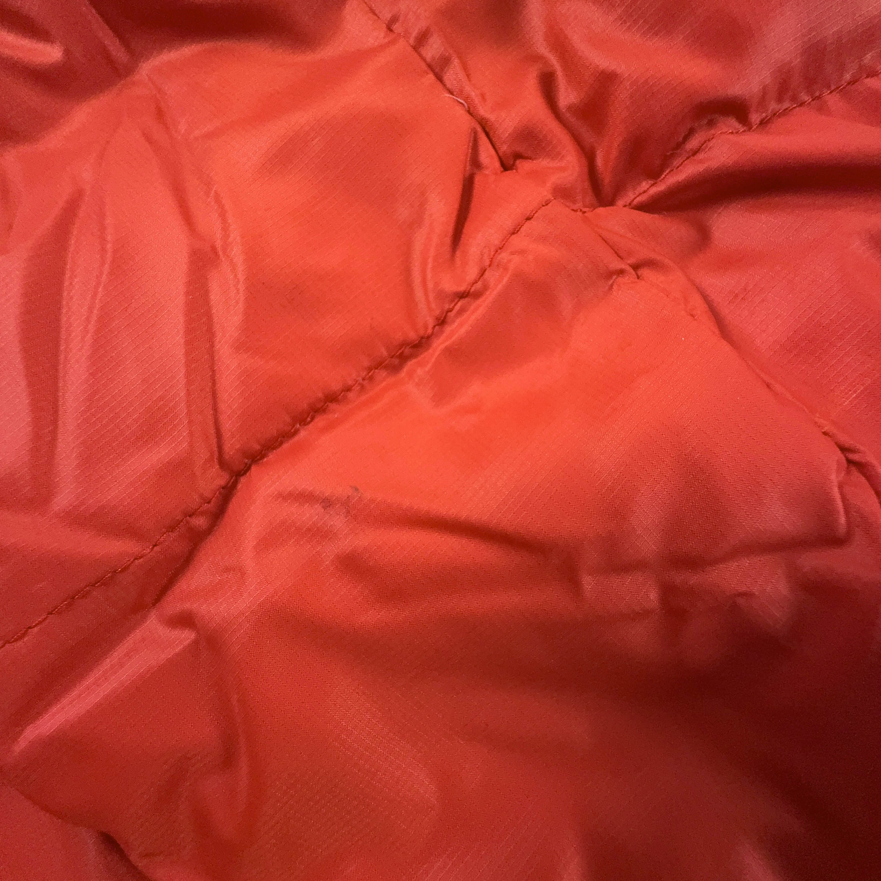 Giubbotto Napapijri arancione con tasca frontale e cappuccio - Taglia L uomo