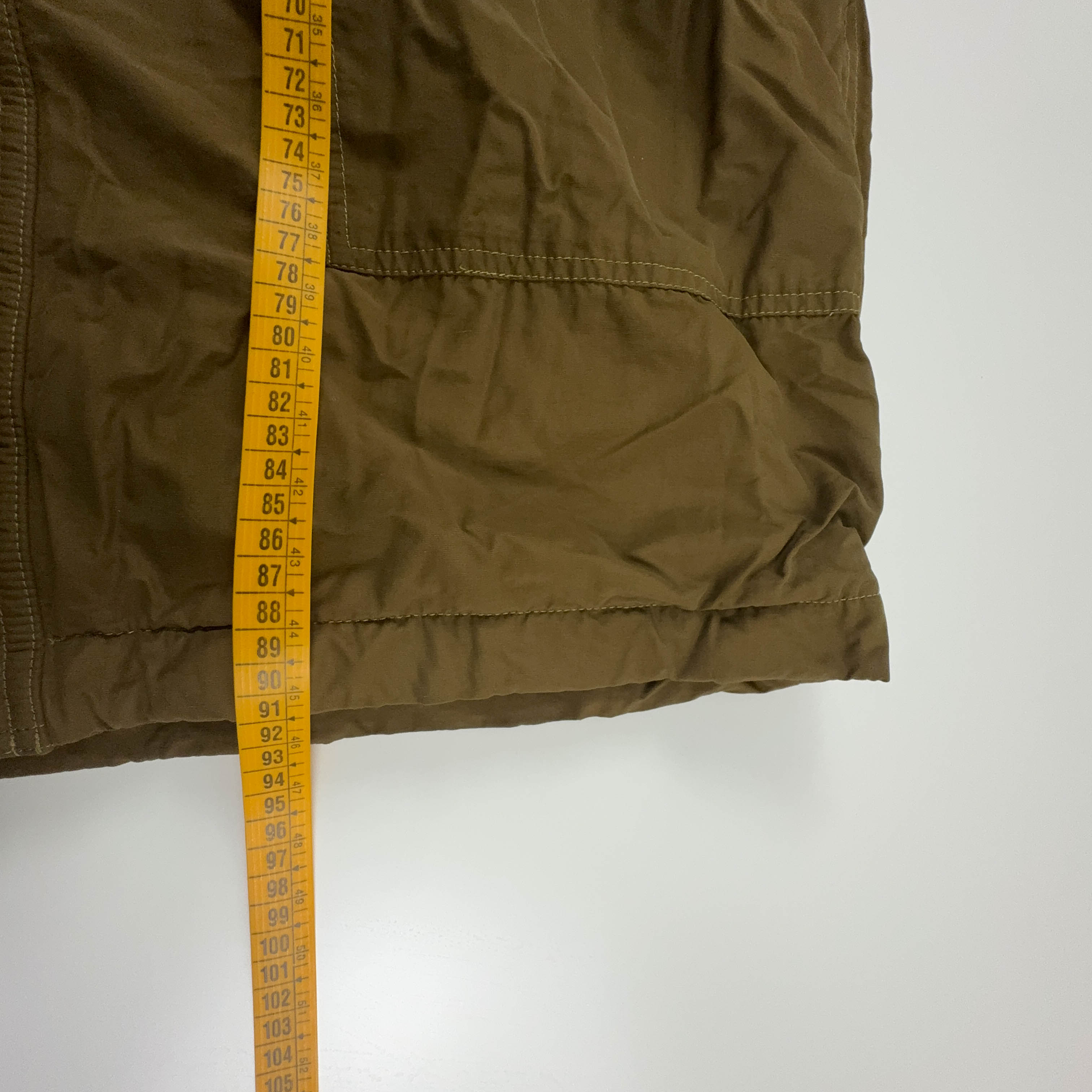 Giacca invernale Timberland Vintage in goretex marrone verde con bottoni anni 90 00 - Taglia L/XL uomo