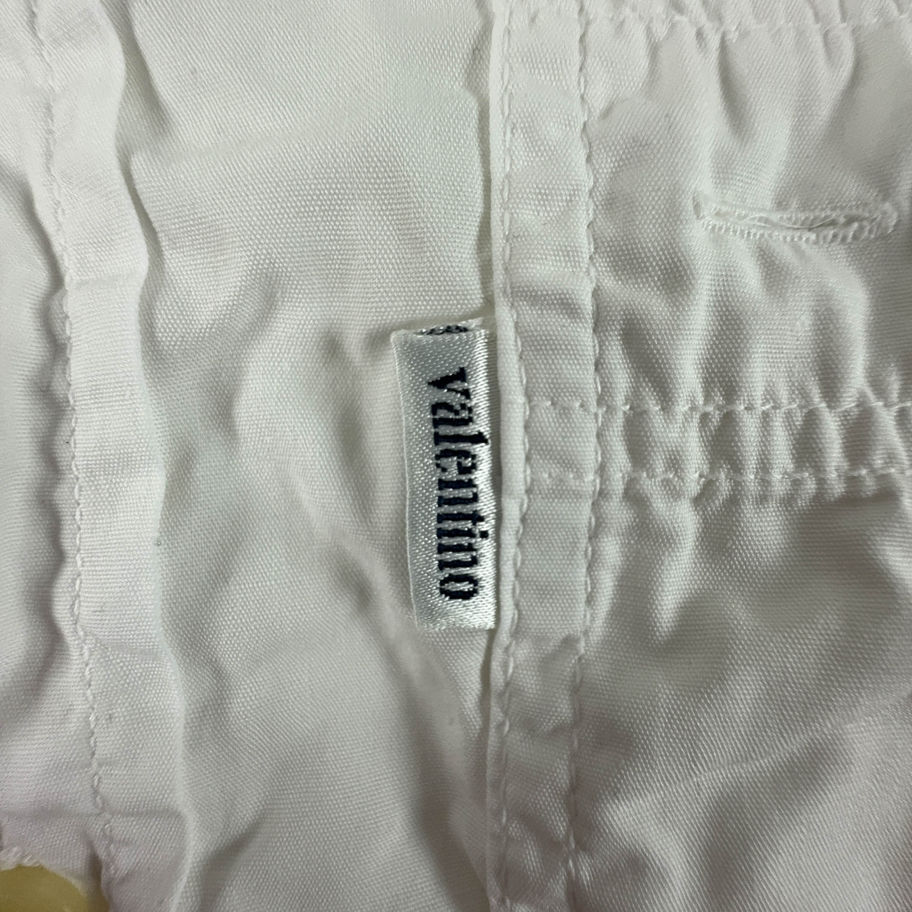 Camicia Valentino Vintage bianca tinta unita - Taglia 42 uomo
