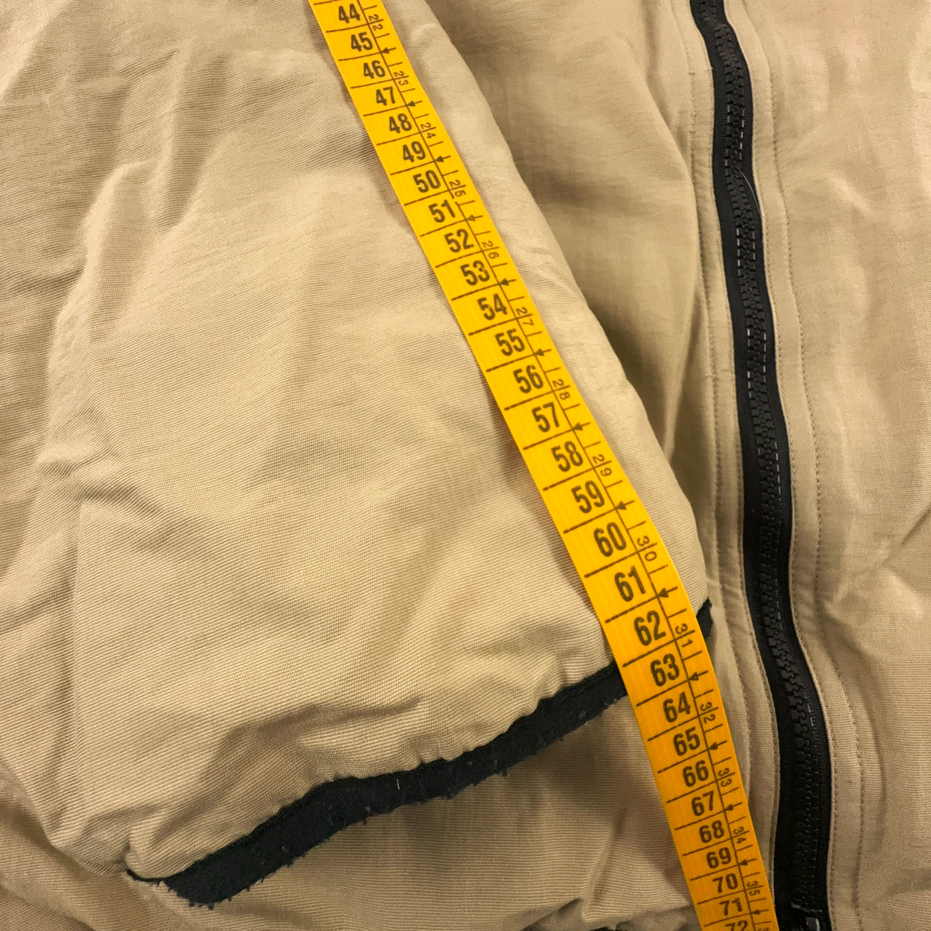 Giubbotto invernale Lotto Vintage beige con zip anni 00 - Taglia I54 uomo