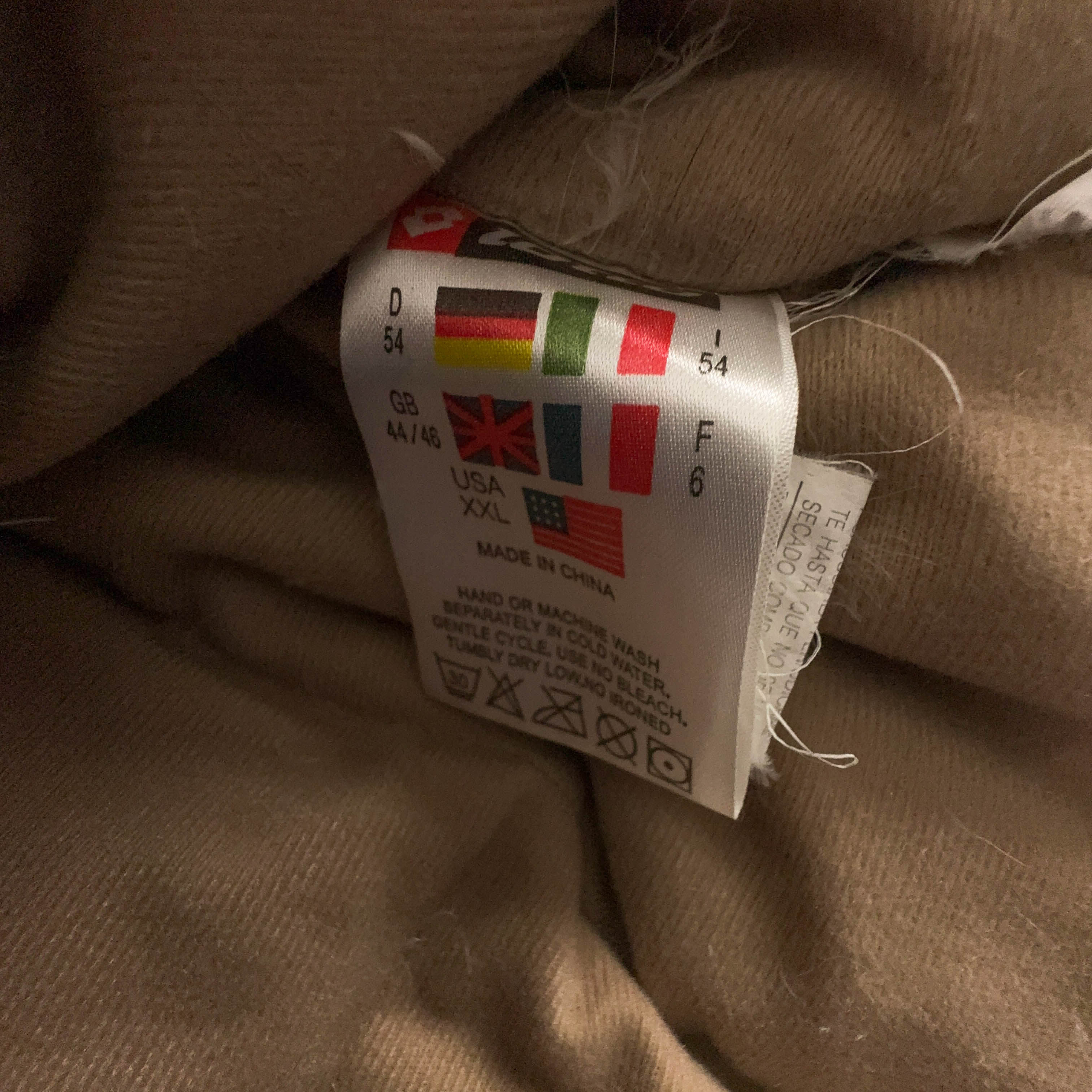 Giubbotto invernale Lotto Vintage beige con zip anni 00 - Taglia I54 uomo