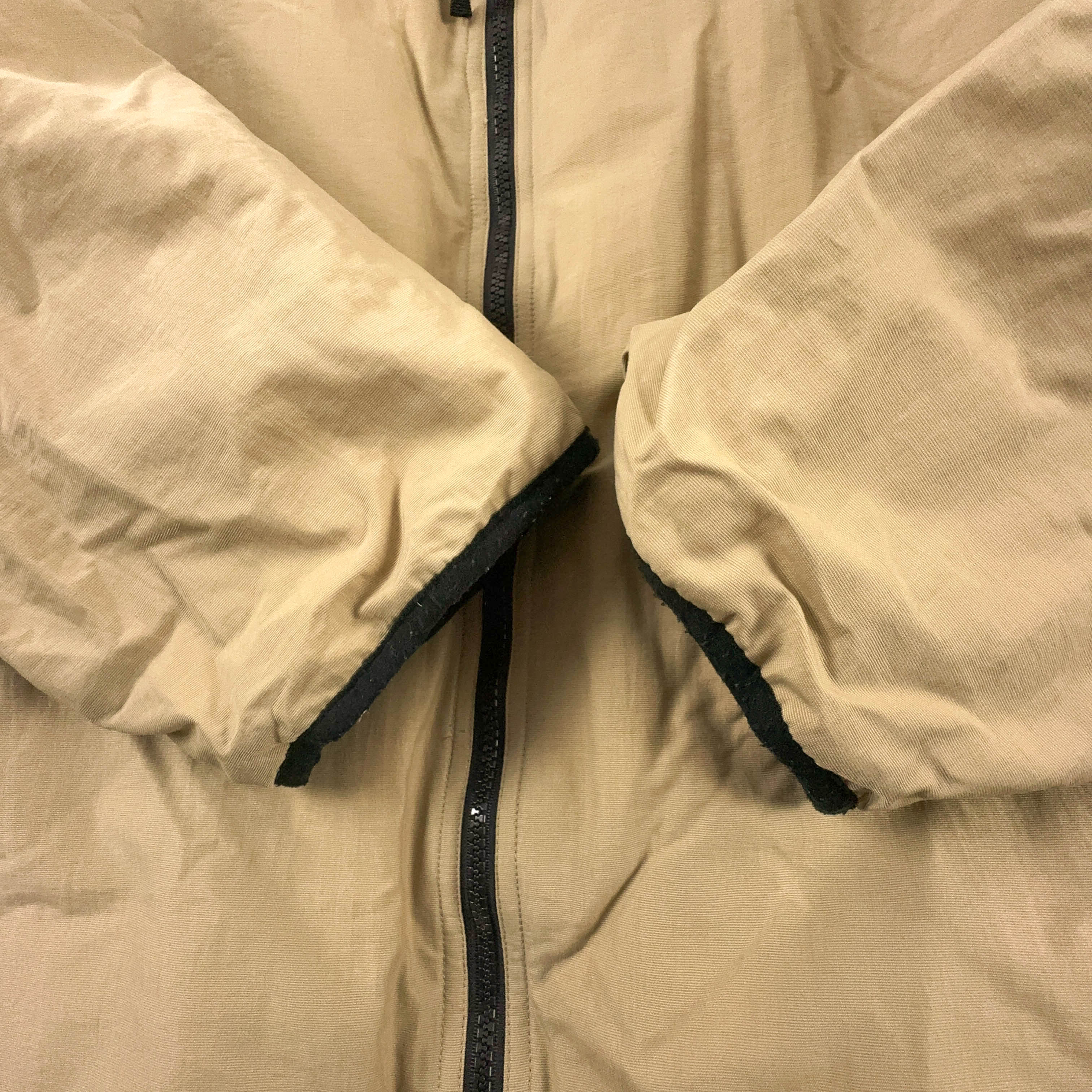 Giubbotto invernale Lotto Vintage beige con zip anni 00 - Taglia I54 uomo