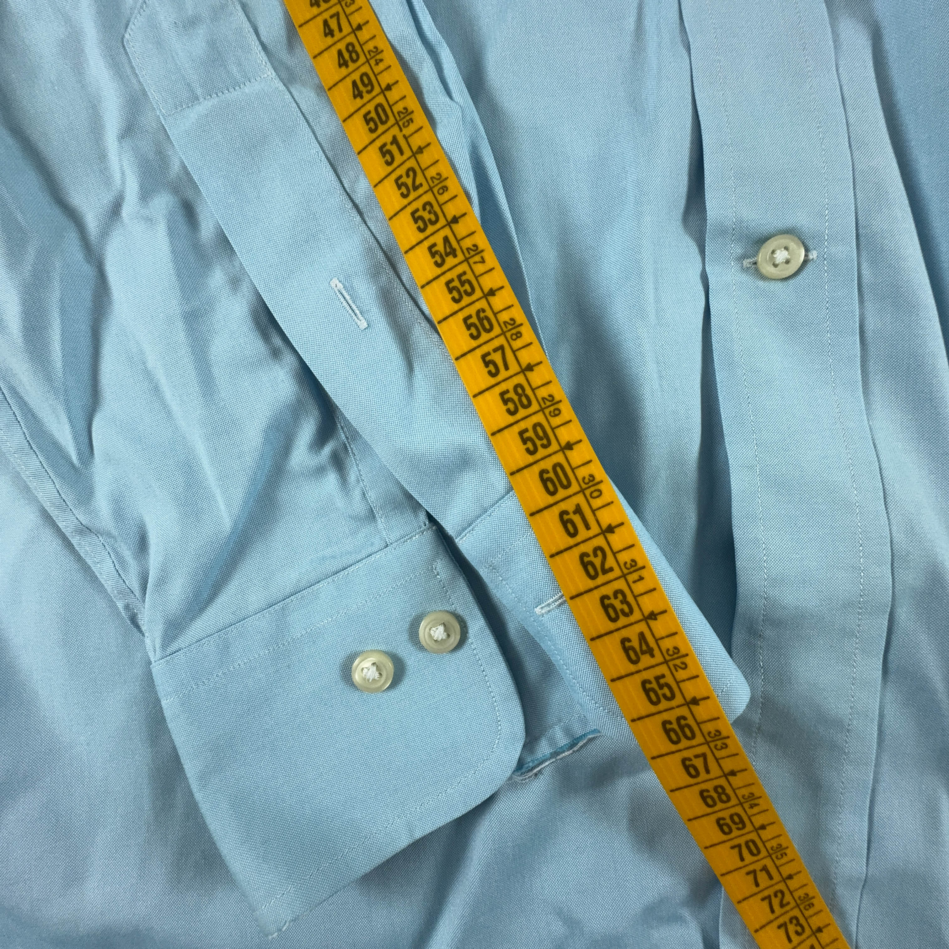 Camicia Ralph Lauren azzurro tinta unita easy care - Taglia 16.5 uomo