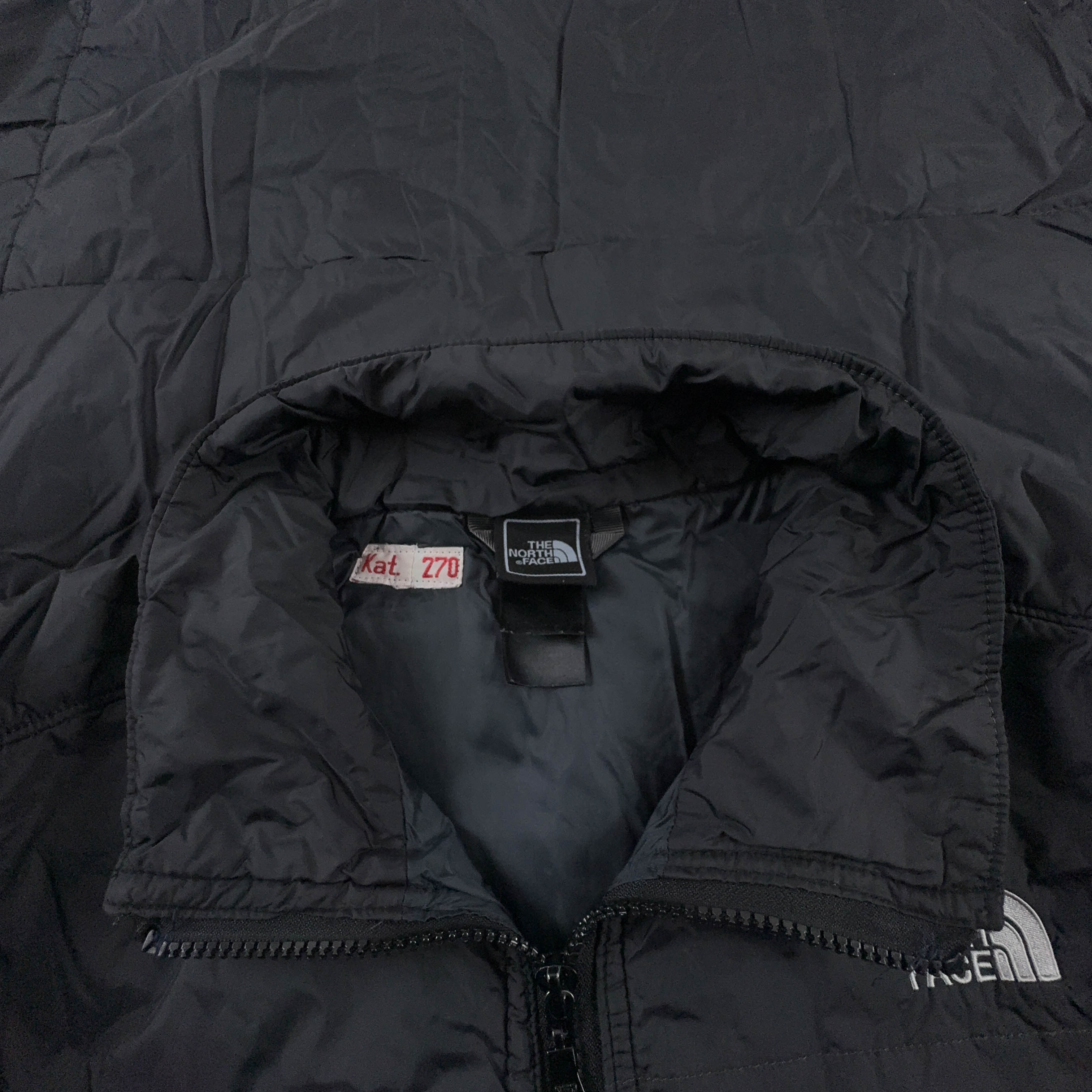 Giacca leggera The North Face nera con zip e logo ricamato - Taglia L uomo