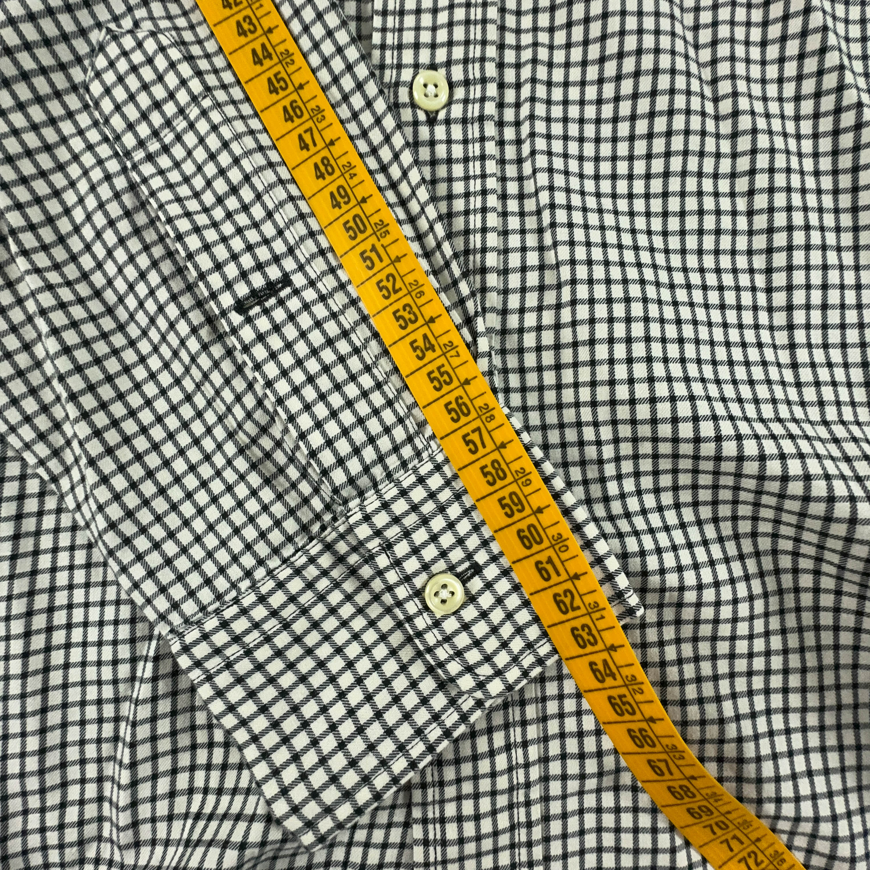 Camicia Ralph Lauren a quadri grigia e bianca - Taglia L uomo