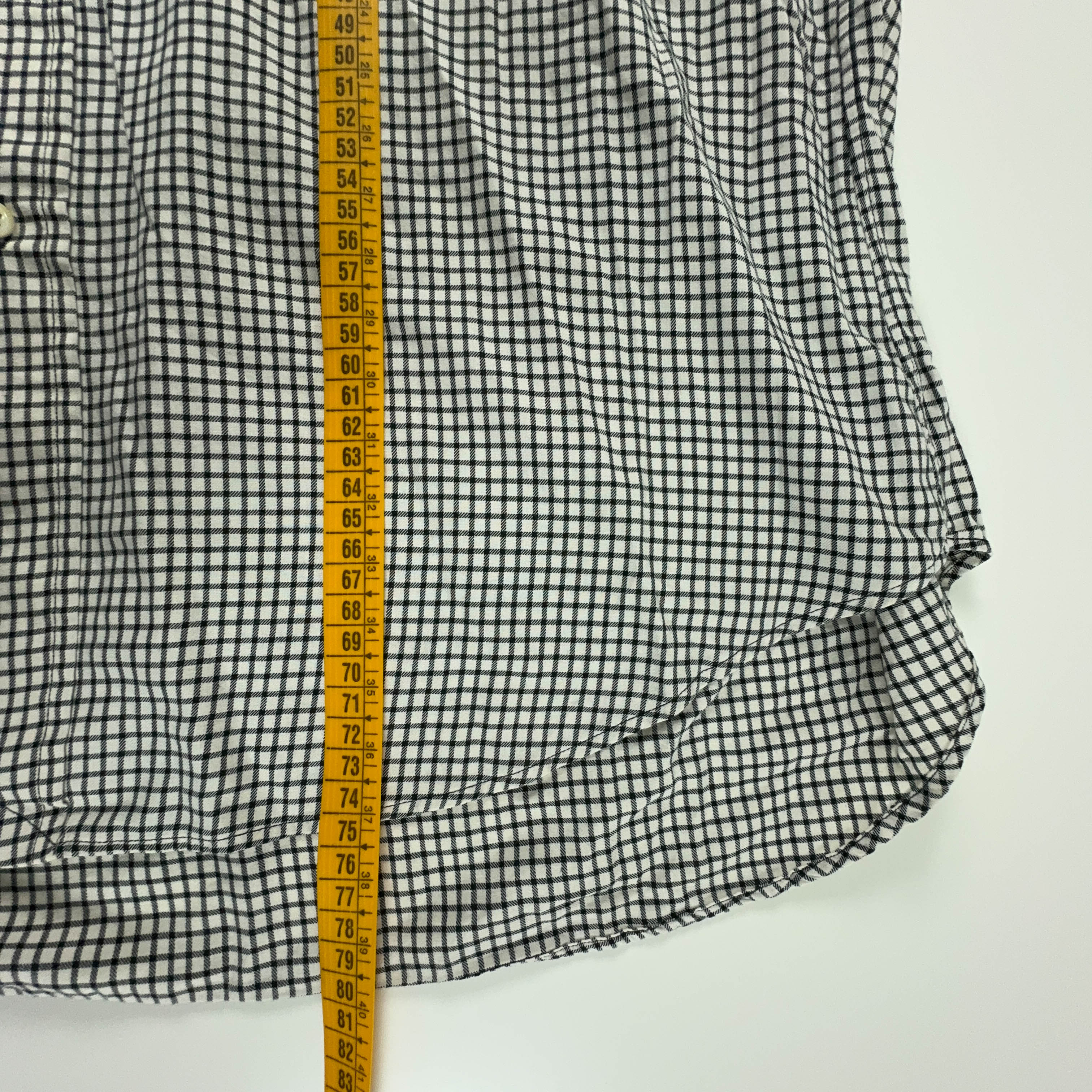 Camicia Ralph Lauren a quadri grigia e bianca - Taglia L uomo